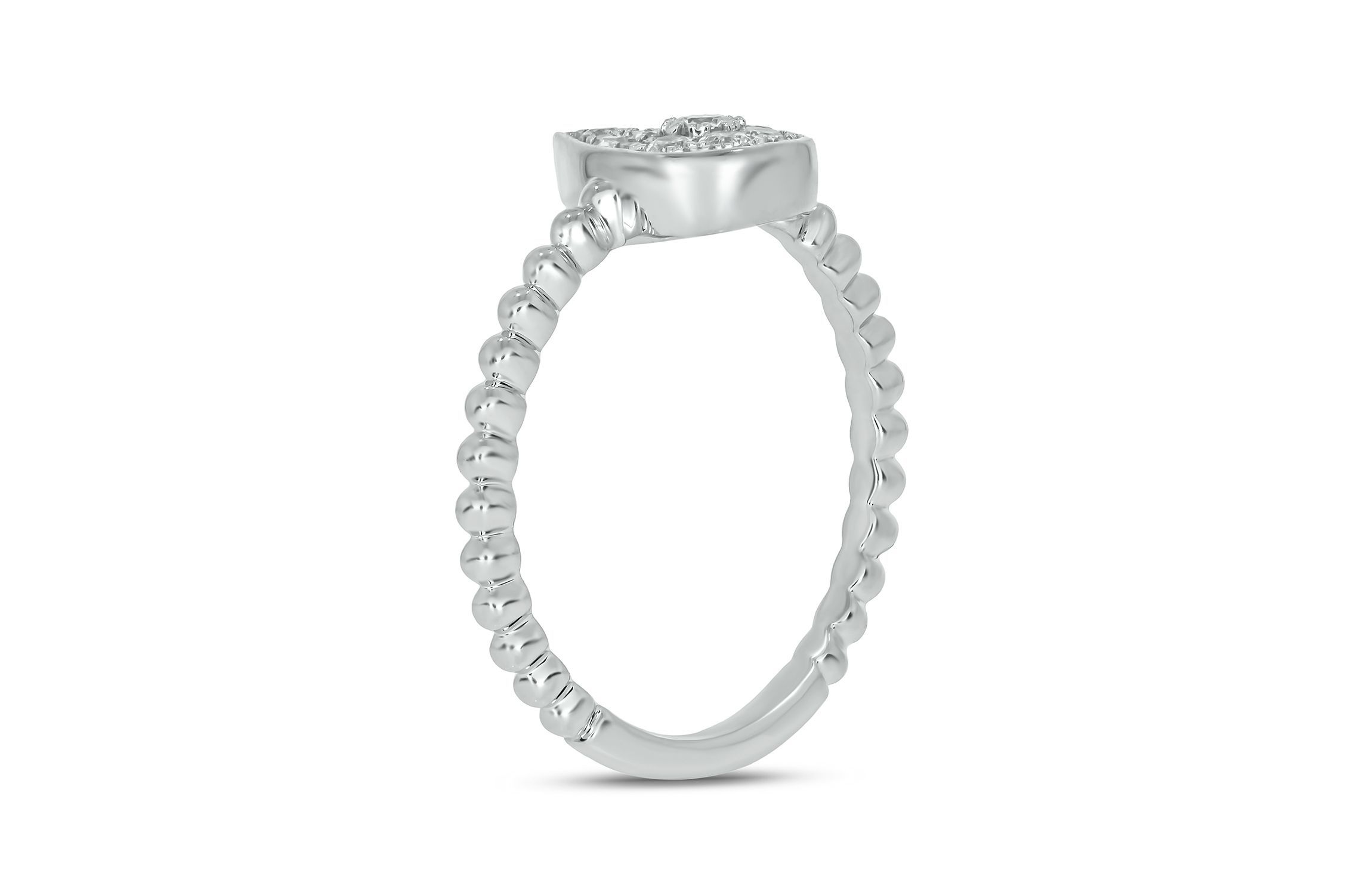 1/5 ct. t.w. Diamond Pear Shape Promise Ring In 10K Gold
