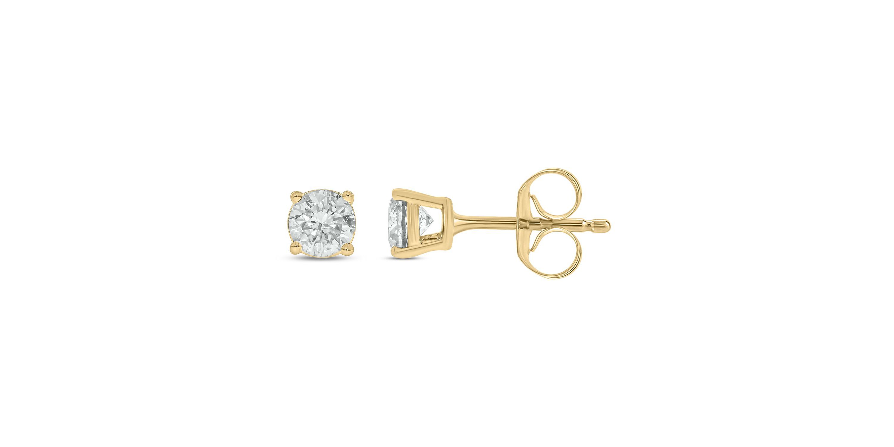 3/8 ct. t.w. Diamond Solitaire Earring In 14K Gold