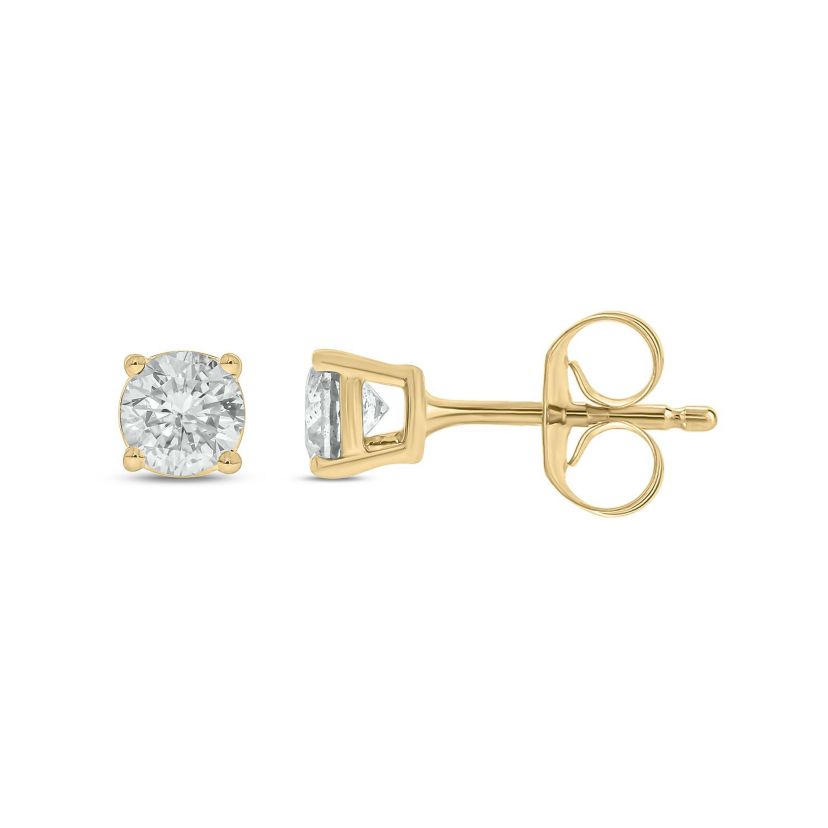 3/8 ct. t.w. Diamond Solitaire Earring In 14K Gold