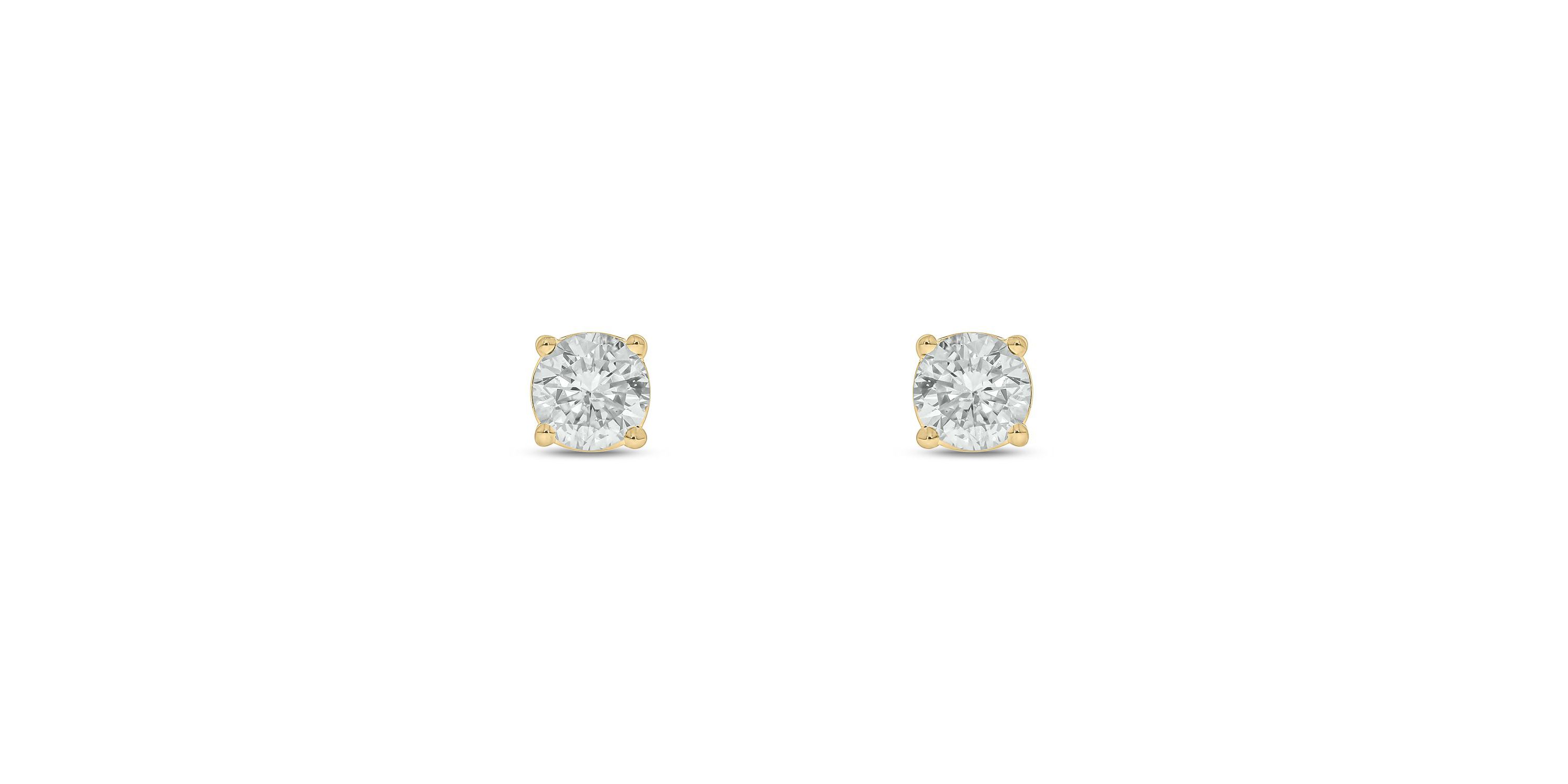 3/8 ct. t.w. Diamond Solitaire Earring In 14K Gold