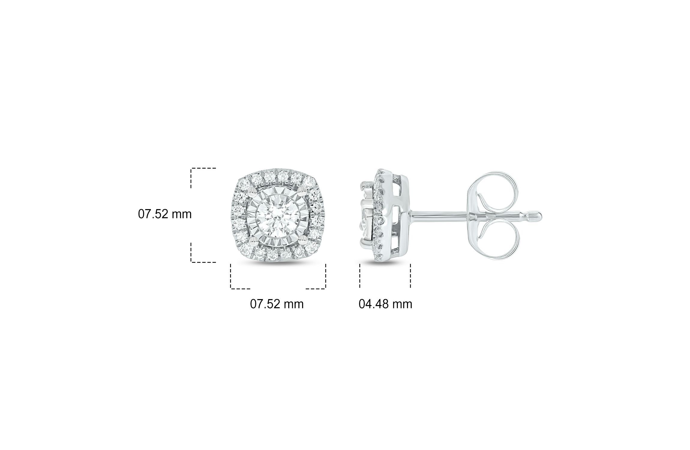 1/2 ct. t.w. Diamond Solitaire Earring In 14K Gold