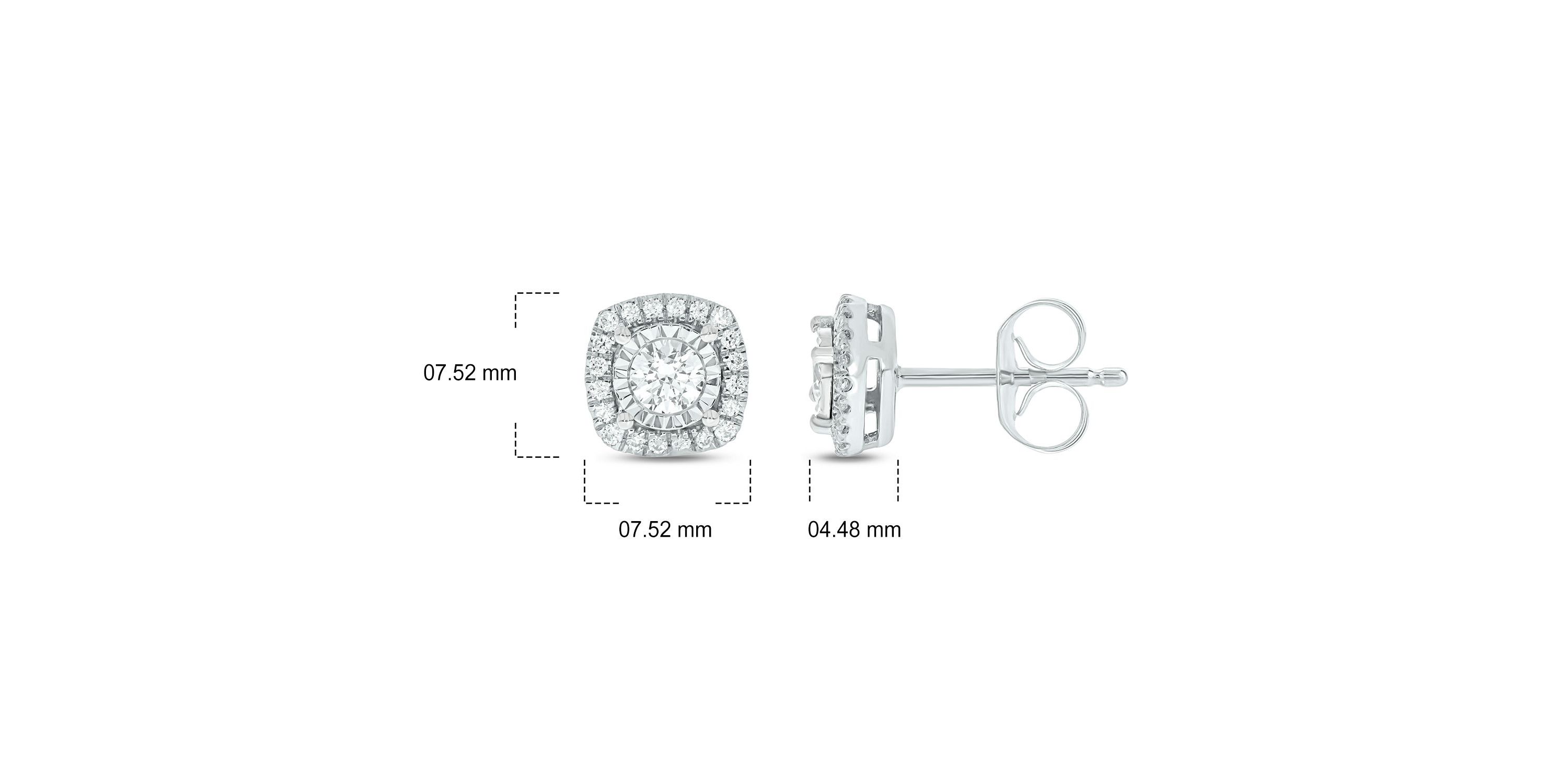 1/2 ct. t.w. Diamond Solitaire Earring In 14K Gold