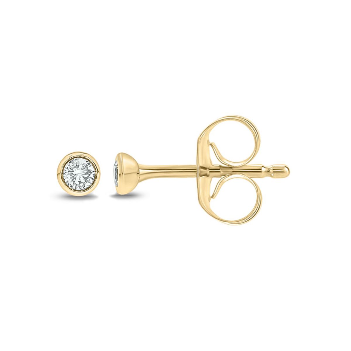 1/10 ct. t.w. Diamond Solitaire Earring In 14K Gold