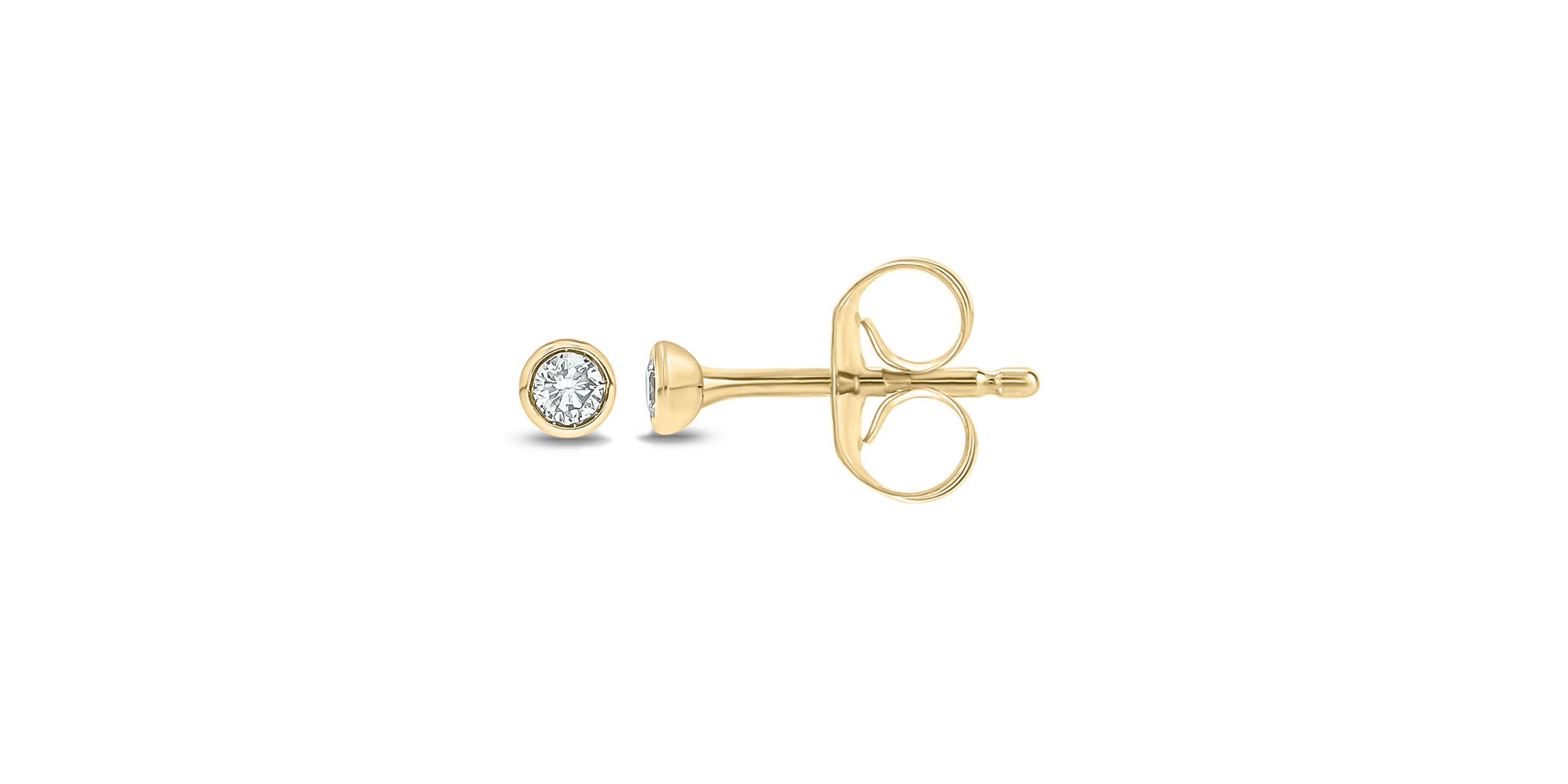 1/10 ct. t.w. Diamond Solitaire Earring In 14K Gold