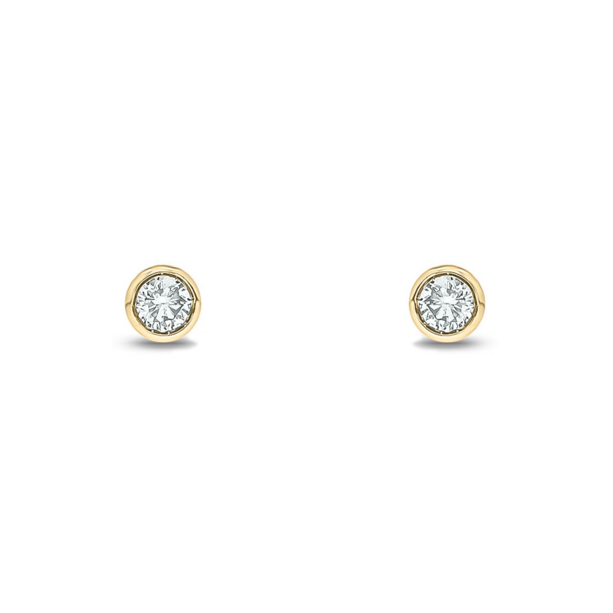1/10 ct. t.w. Diamond Solitaire Earring In 14K Gold