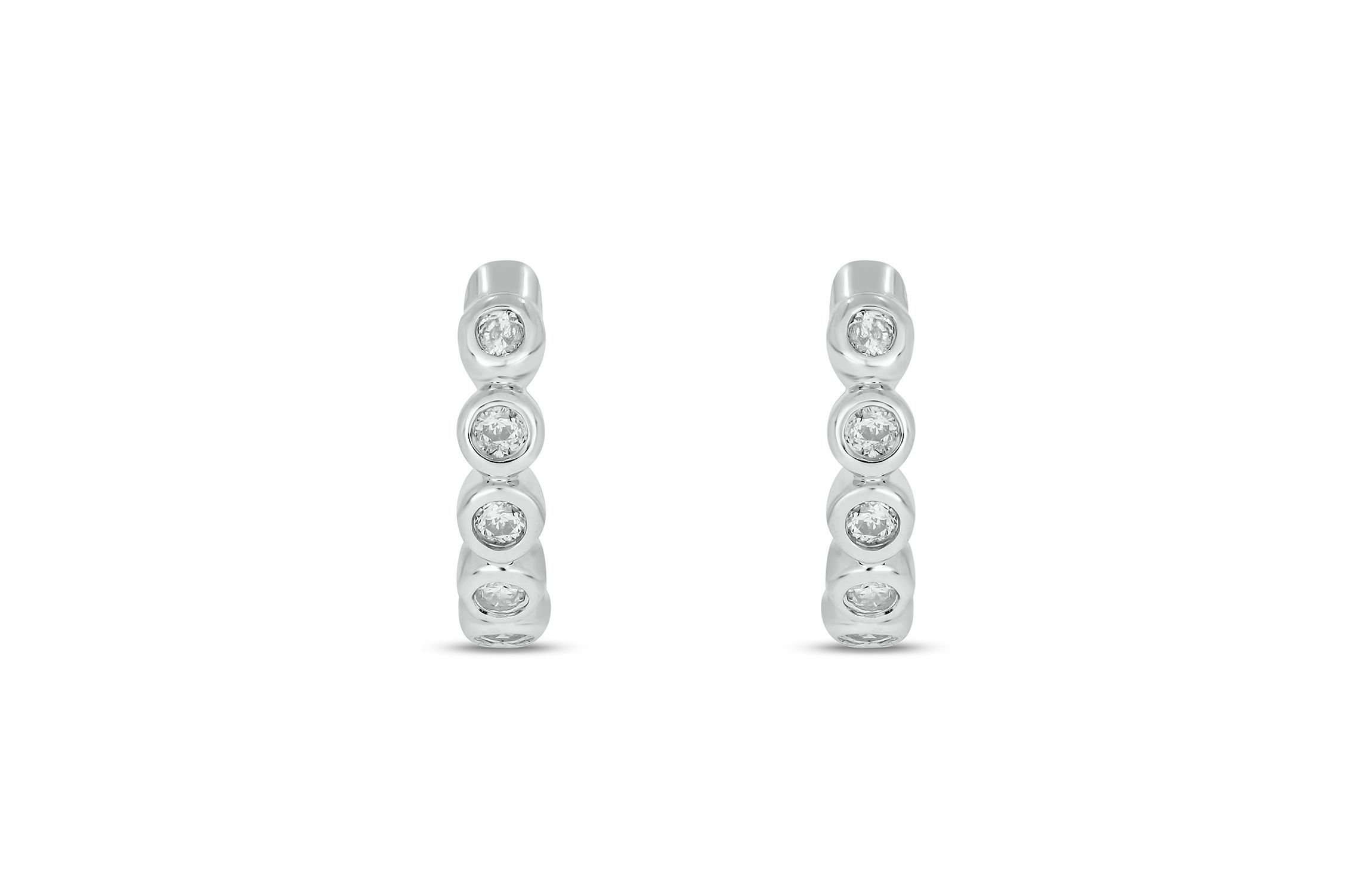 1/10 ct. t.w. Diamond Hoop Earring in 10K Gold