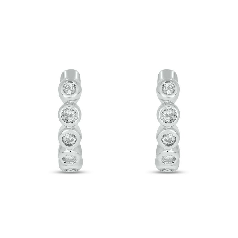 1/10 ct. t.w. Diamond Hoop Earring in 10K Gold