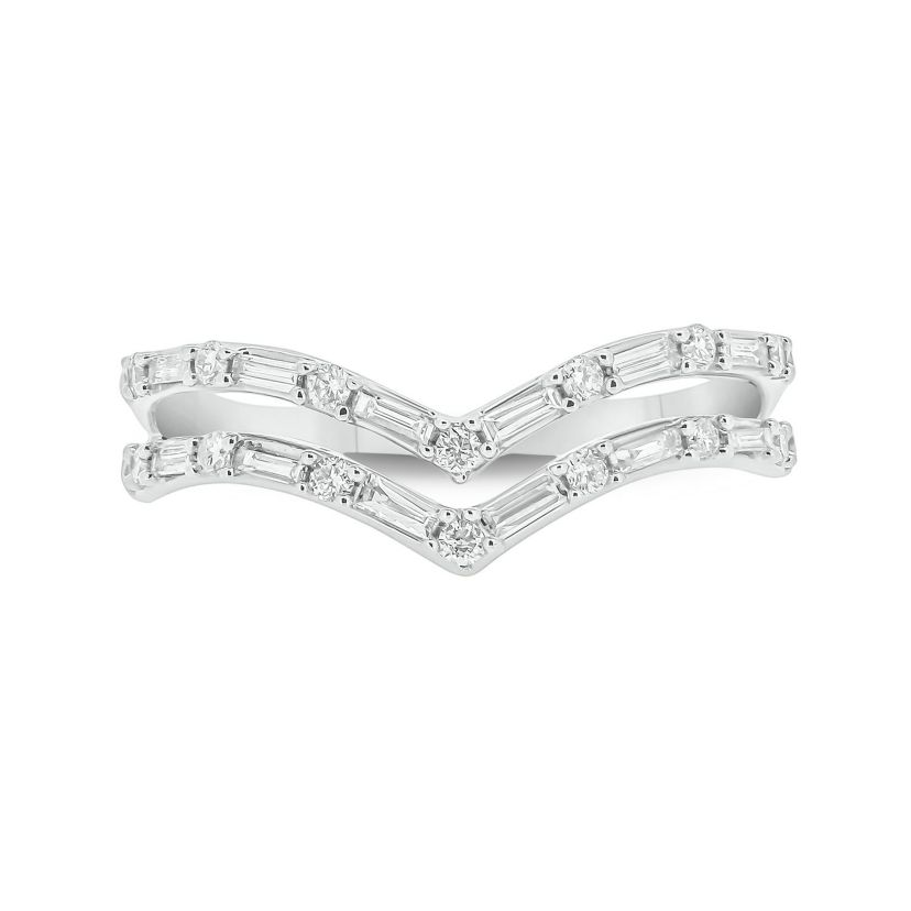1/3 ct. t.w. Diamond Curve Fashion Ring In 10K Gold