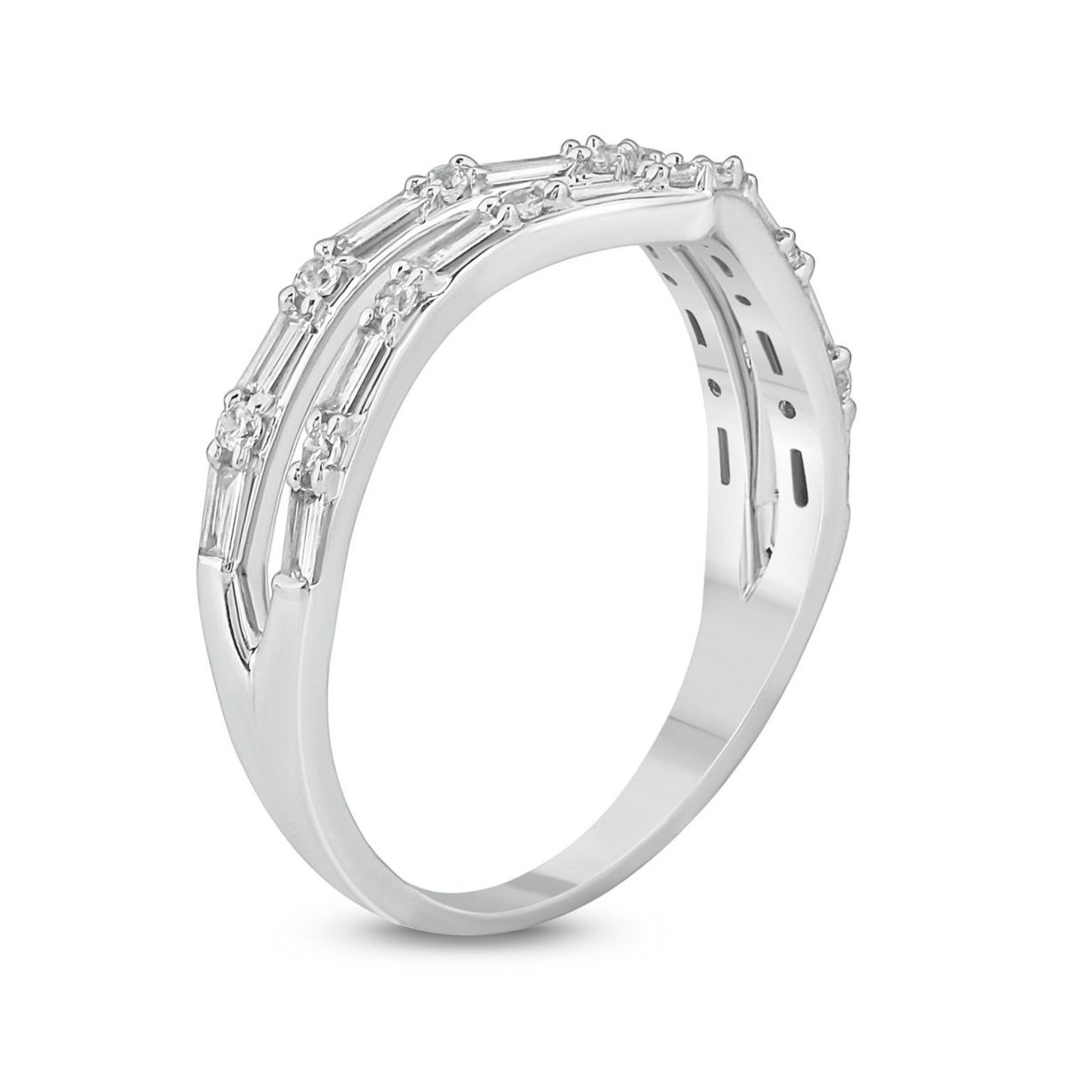 1/3 ct. t.w. Diamond Curve Fashion Ring In 10K Gold