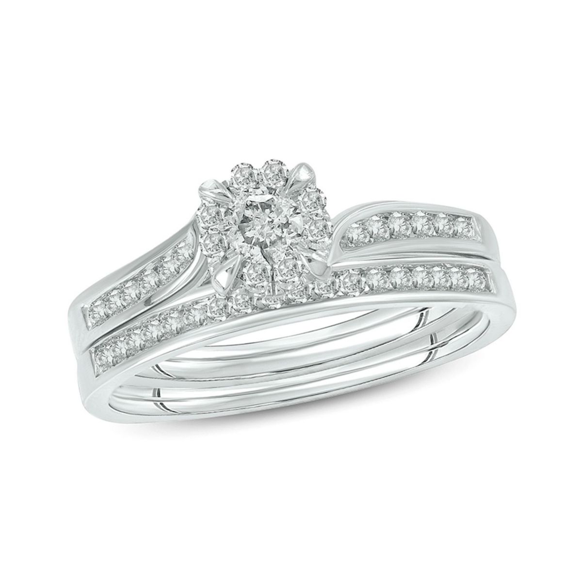 1/2 ct. t.w. Diamond Bridal Ring In 10K White Gold
