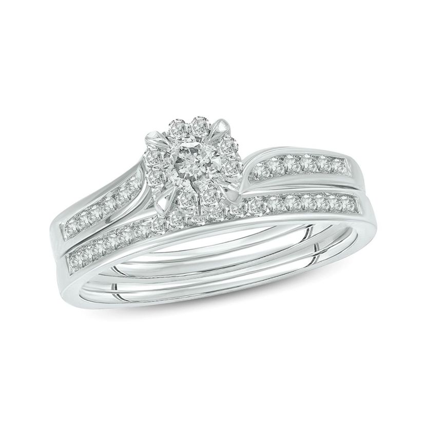 1/2 ct. t.w. Diamond Bridal Ring In 10K White Gold
