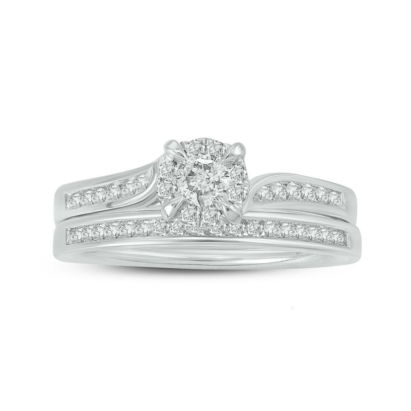 1/2 ct. t.w. Diamond Bridal Ring In 10K White Gold