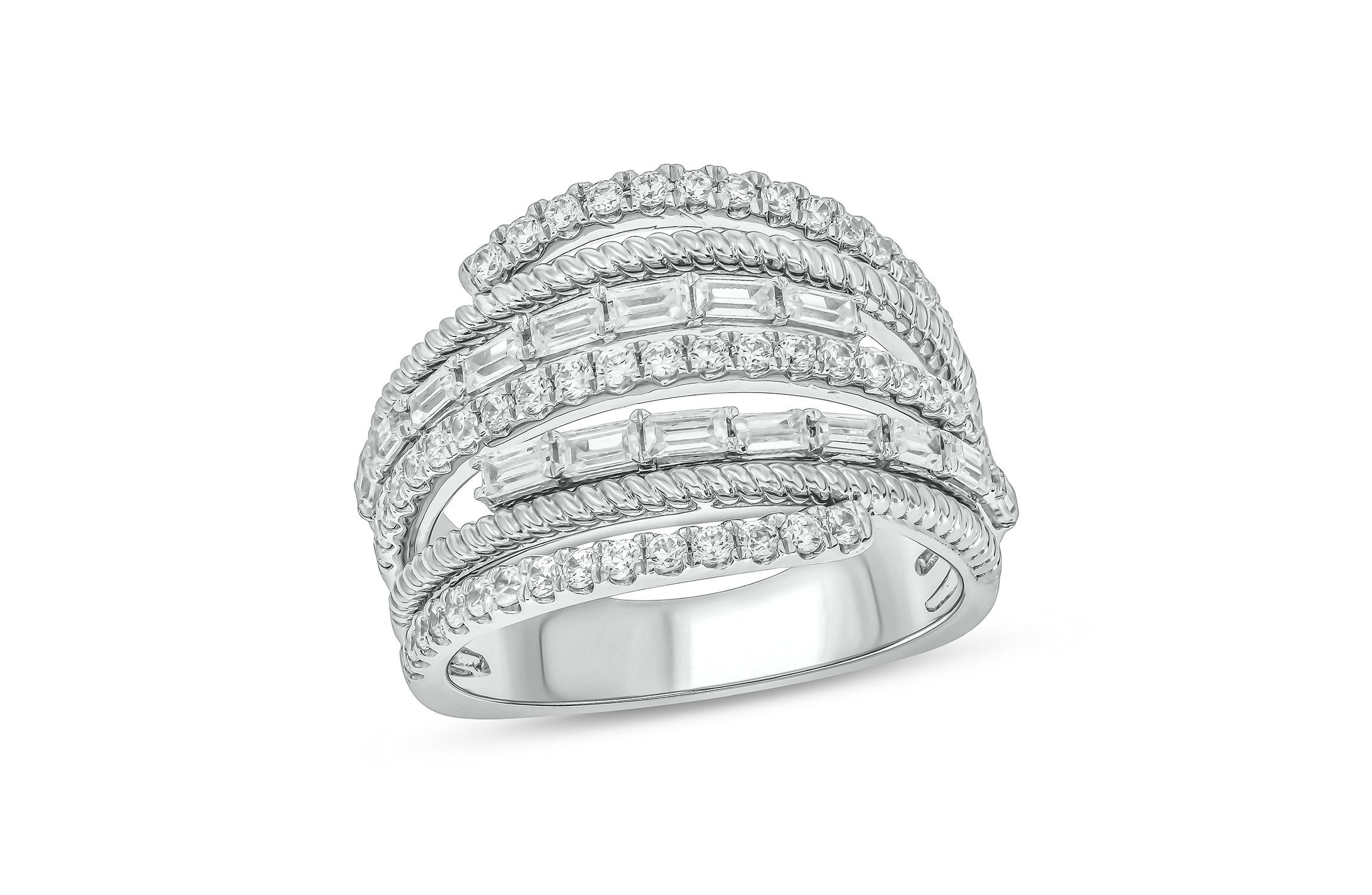 1.0 ct.t.w White Diamond Stunning Fashion Ring in 14K Gold