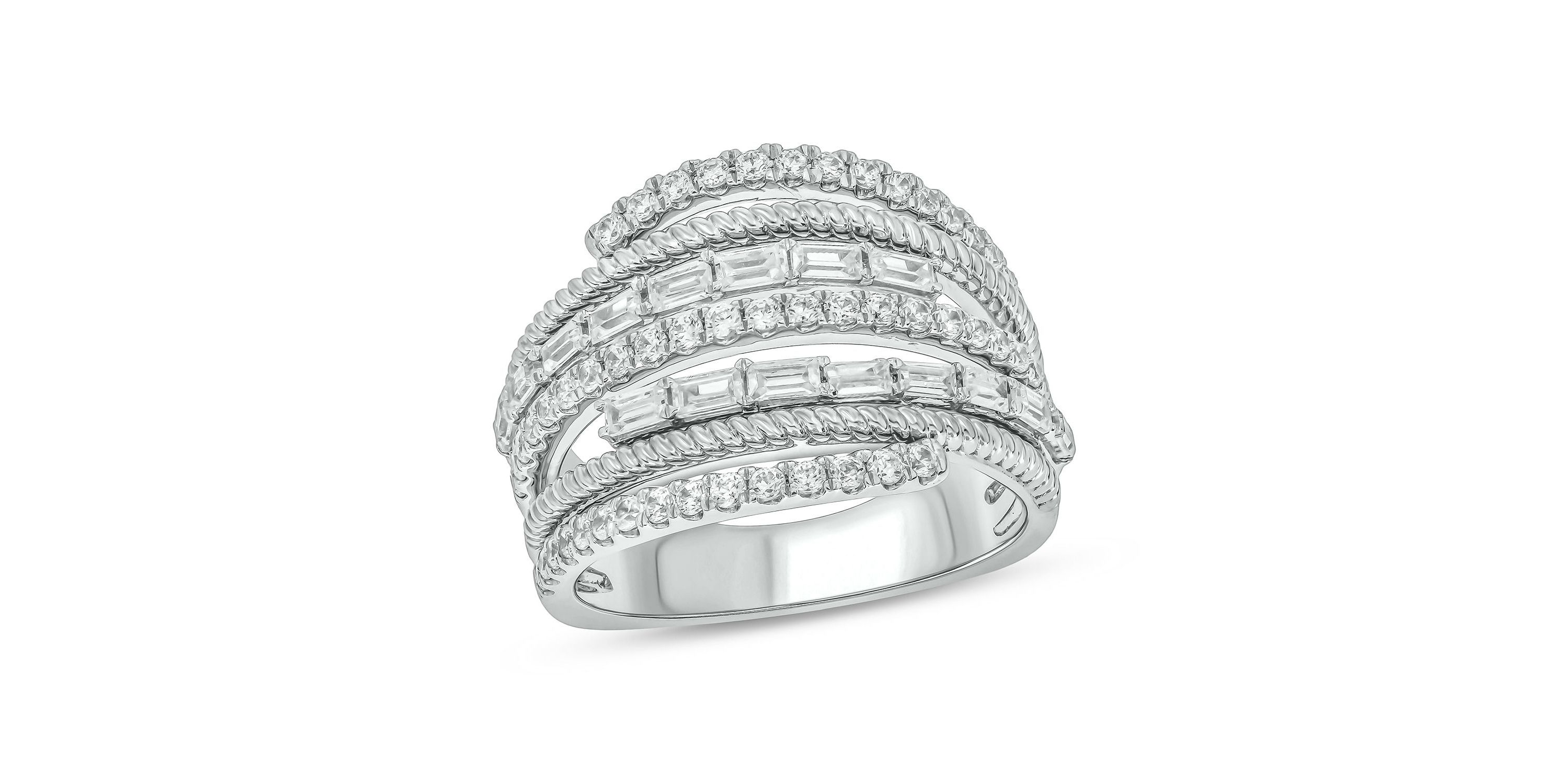 1.0 ct.t.w White Diamond Stunning Fashion Ring in 14K Gold