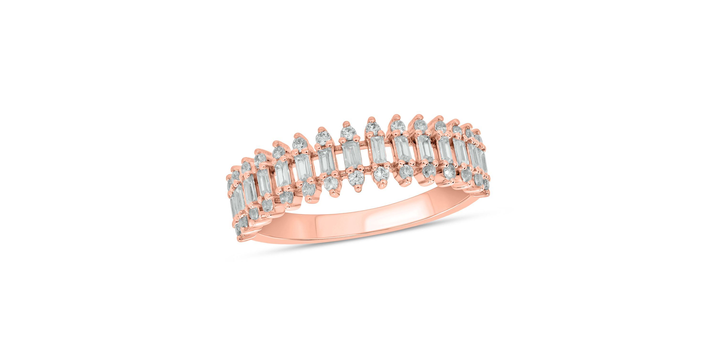 1/2 ct.t.w White Diamond Gorgeous Studded Anniversary Band in 14K Gold