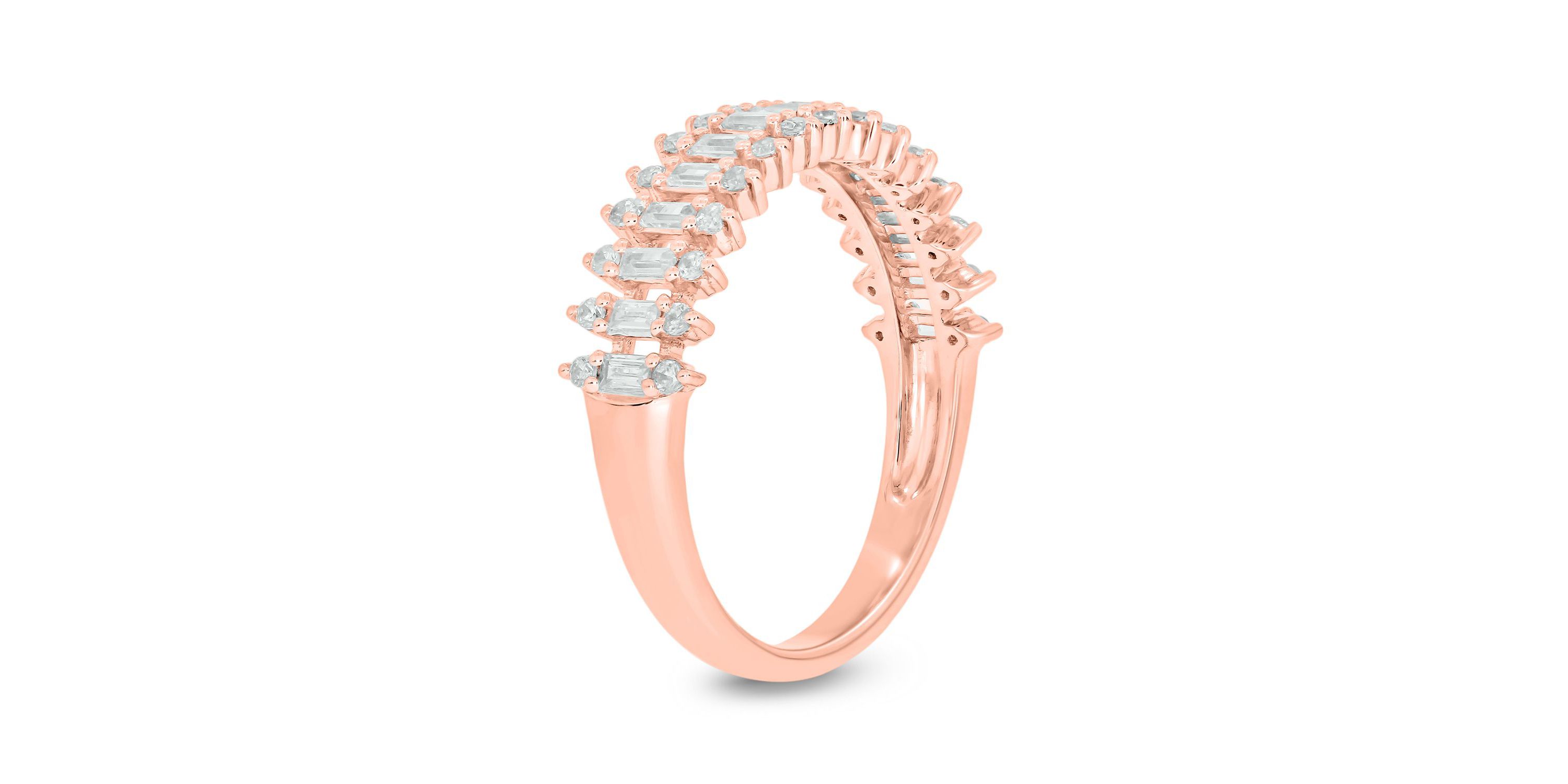 1/2 ct.t.w White Diamond Gorgeous Studded Anniversary Band in 14K Gold