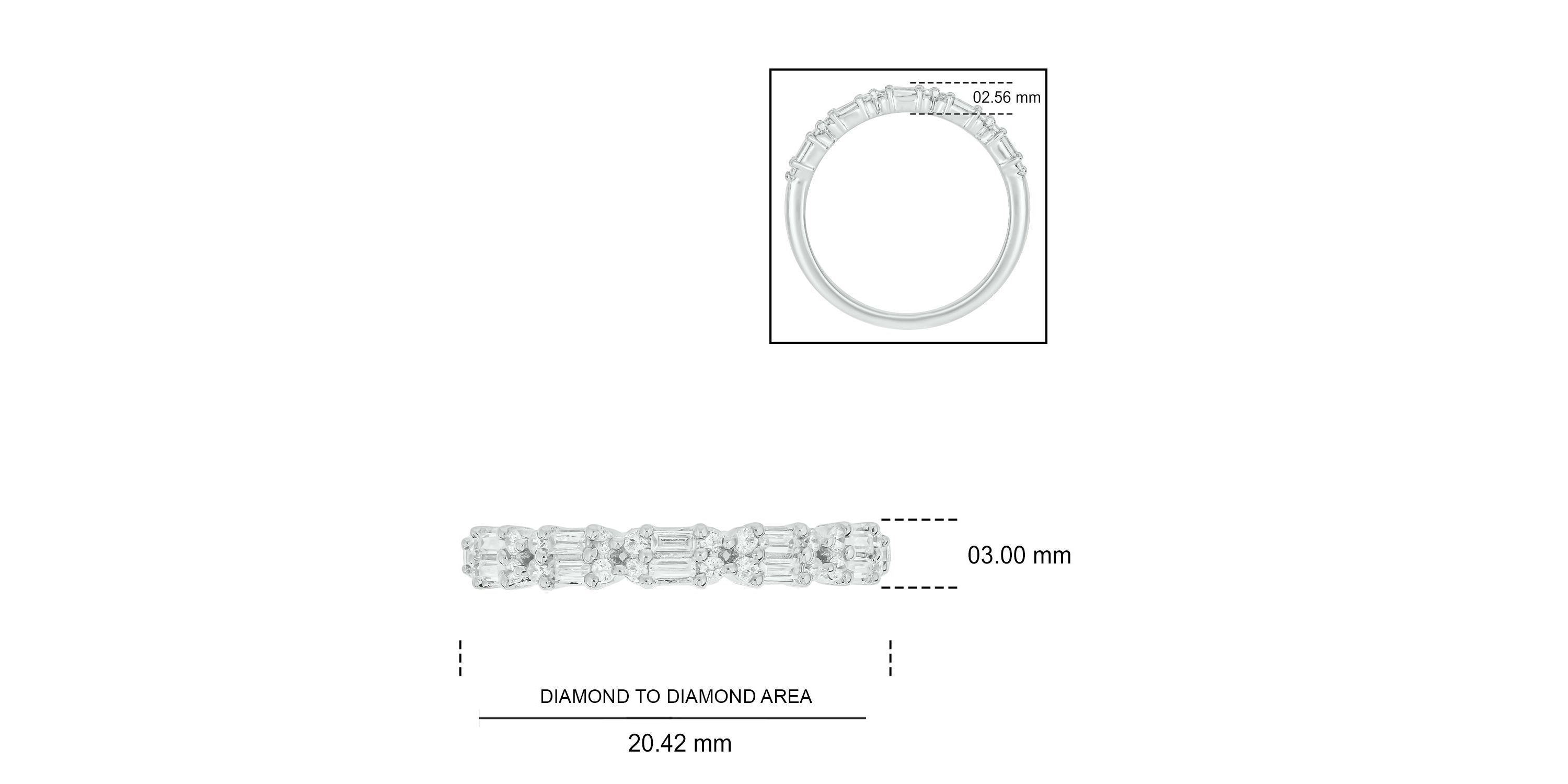 1/3 ct.t.w White Diamond Studded Anniversary Band in 10K Gold