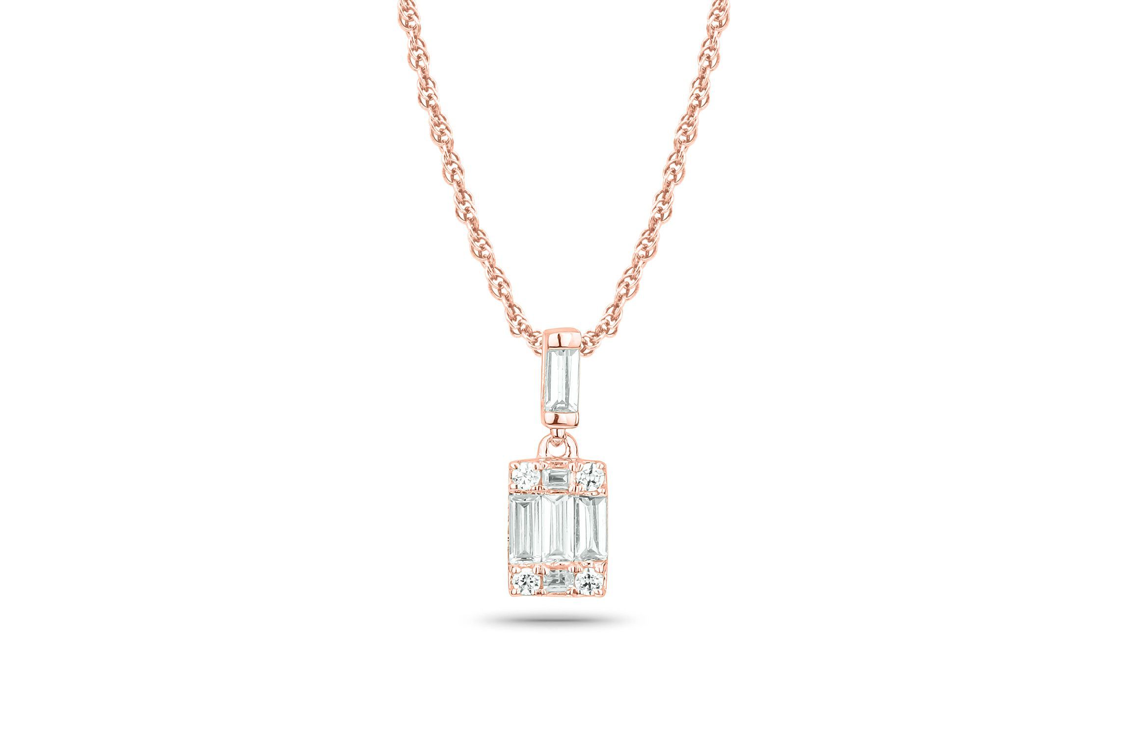 1/6 ct. t.w Natrual White Diamond Solitaire Pendant Necklace in 10K Gold