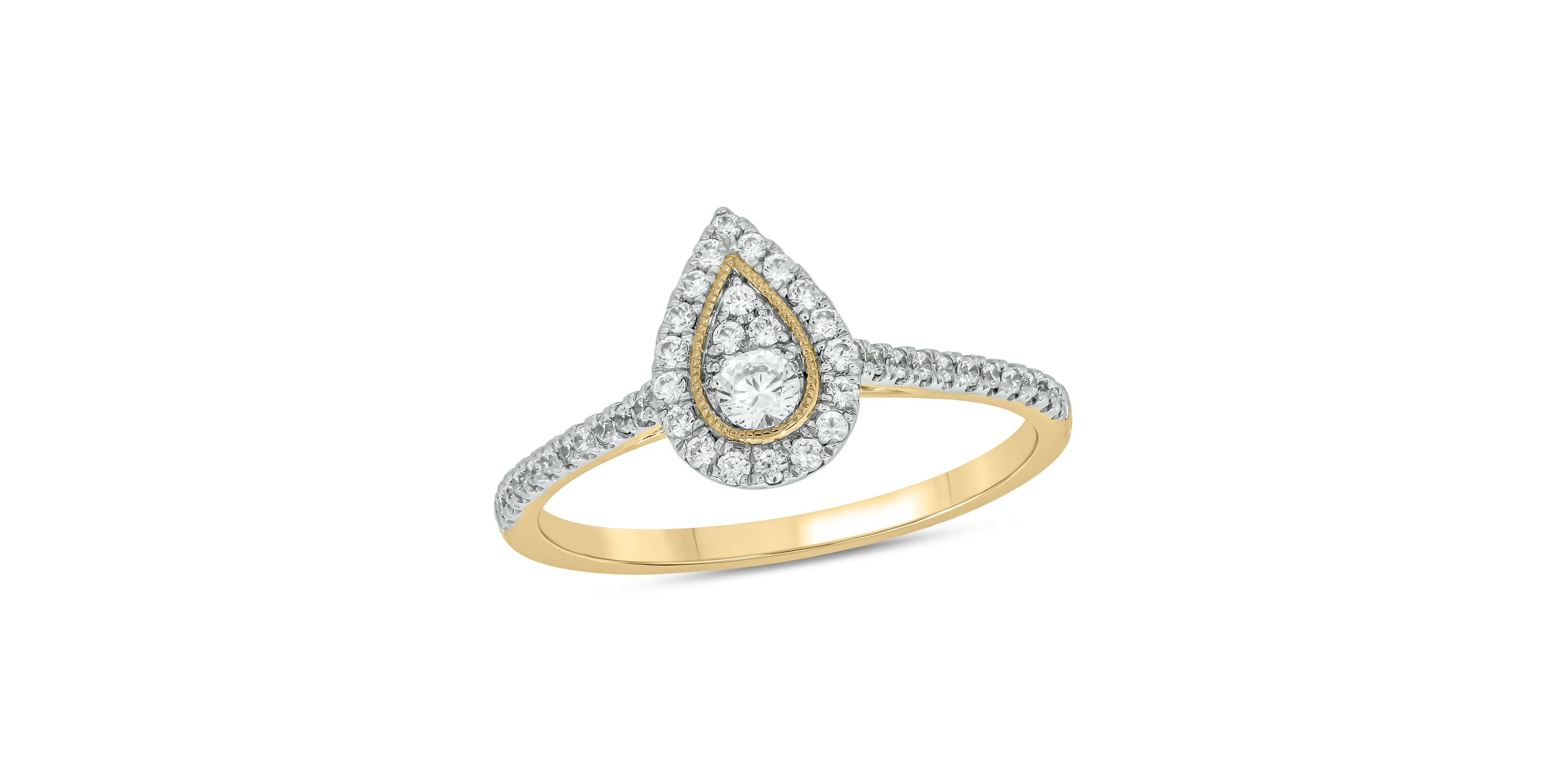 1/3 ct.t.w. Diamond Single Halo Fashion Ring in 14KT Rose Gold