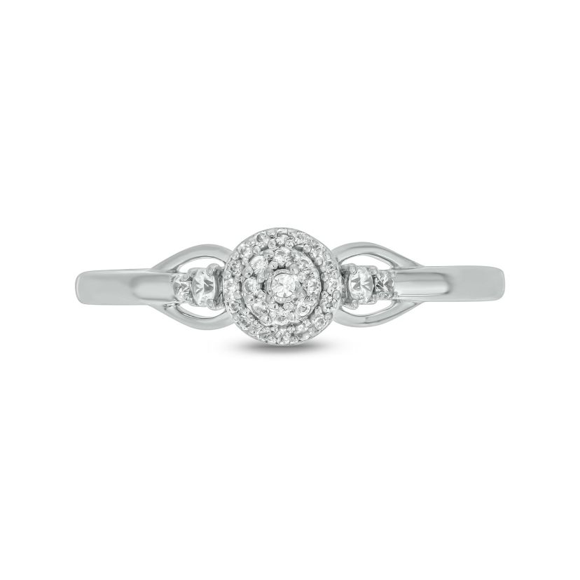 1/6 ct.t.w. Diamond Gorgeous Promise Ring in 14KT Rose Gold
