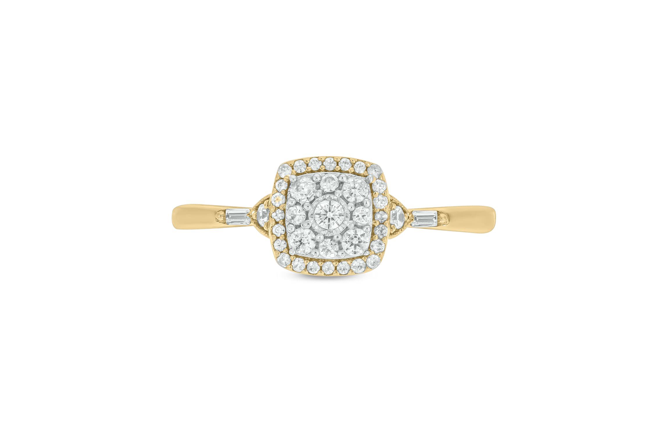 1/4 ct.t.w. Diamond Gorgeous Promise Ring in 14KT Yellow Gold