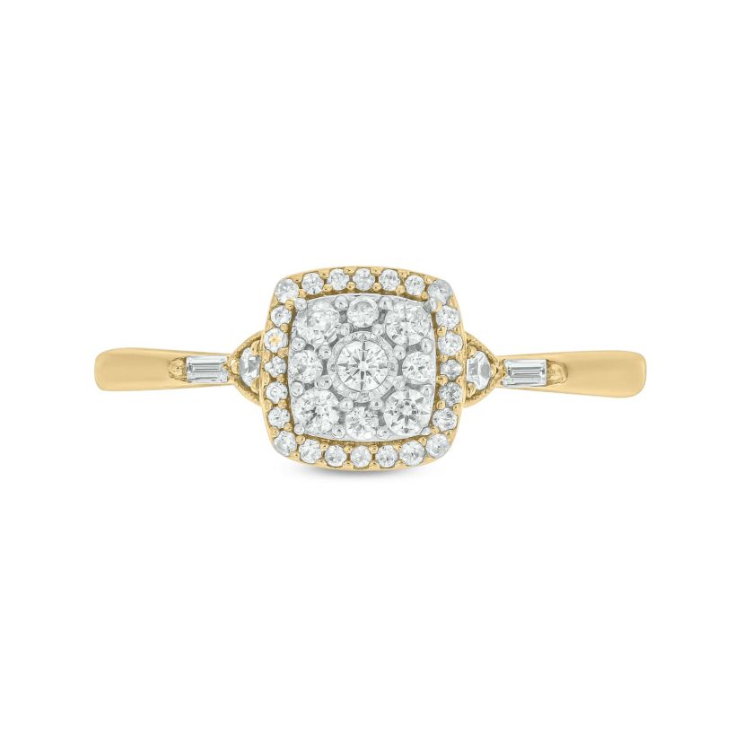 1/4 ct.t.w. Diamond Gorgeous Promise Ring in 14KT Yellow Gold