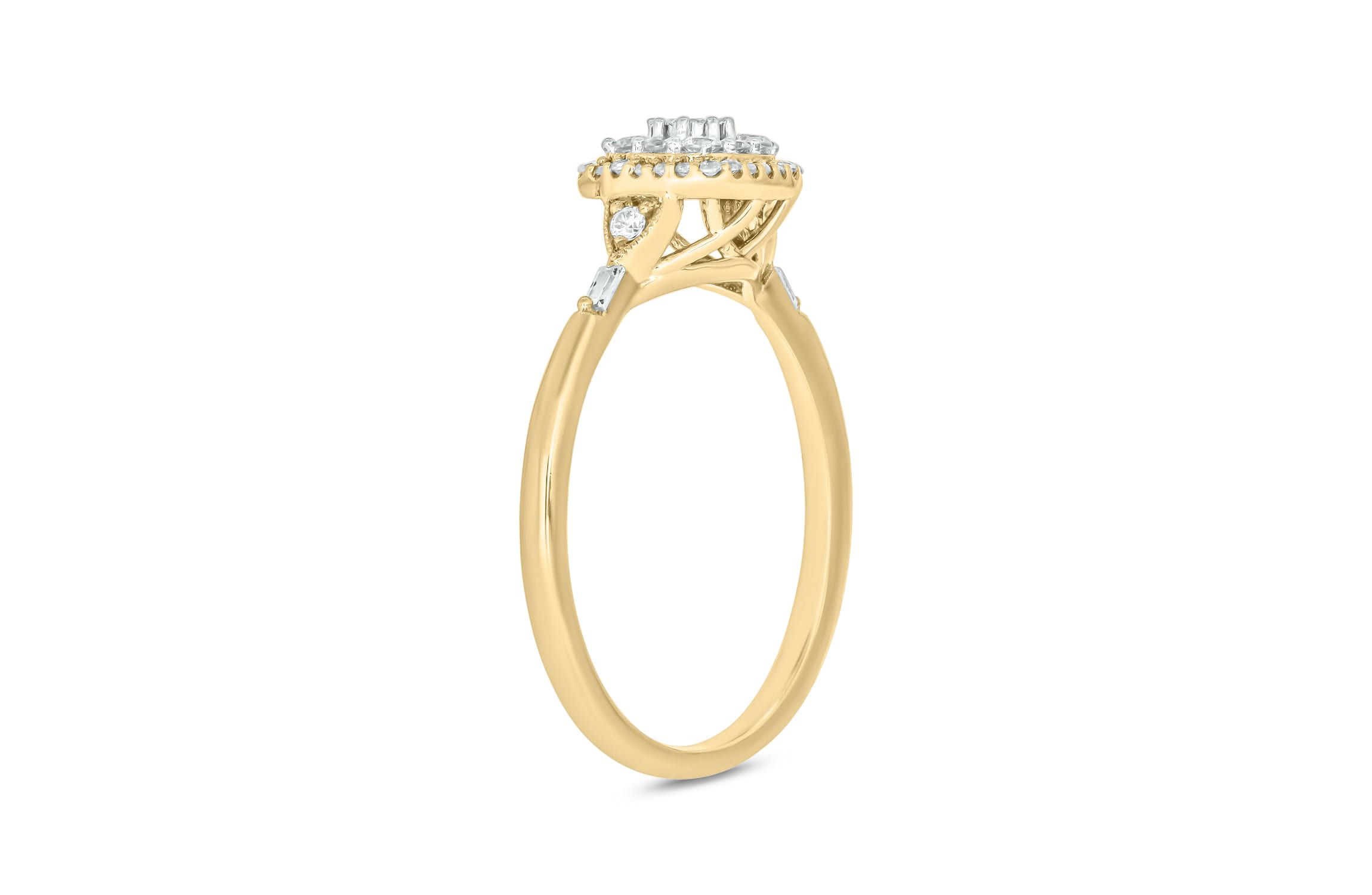 1/4 ct.t.w. Diamond Gorgeous Promise Ring in 14KT Yellow Gold