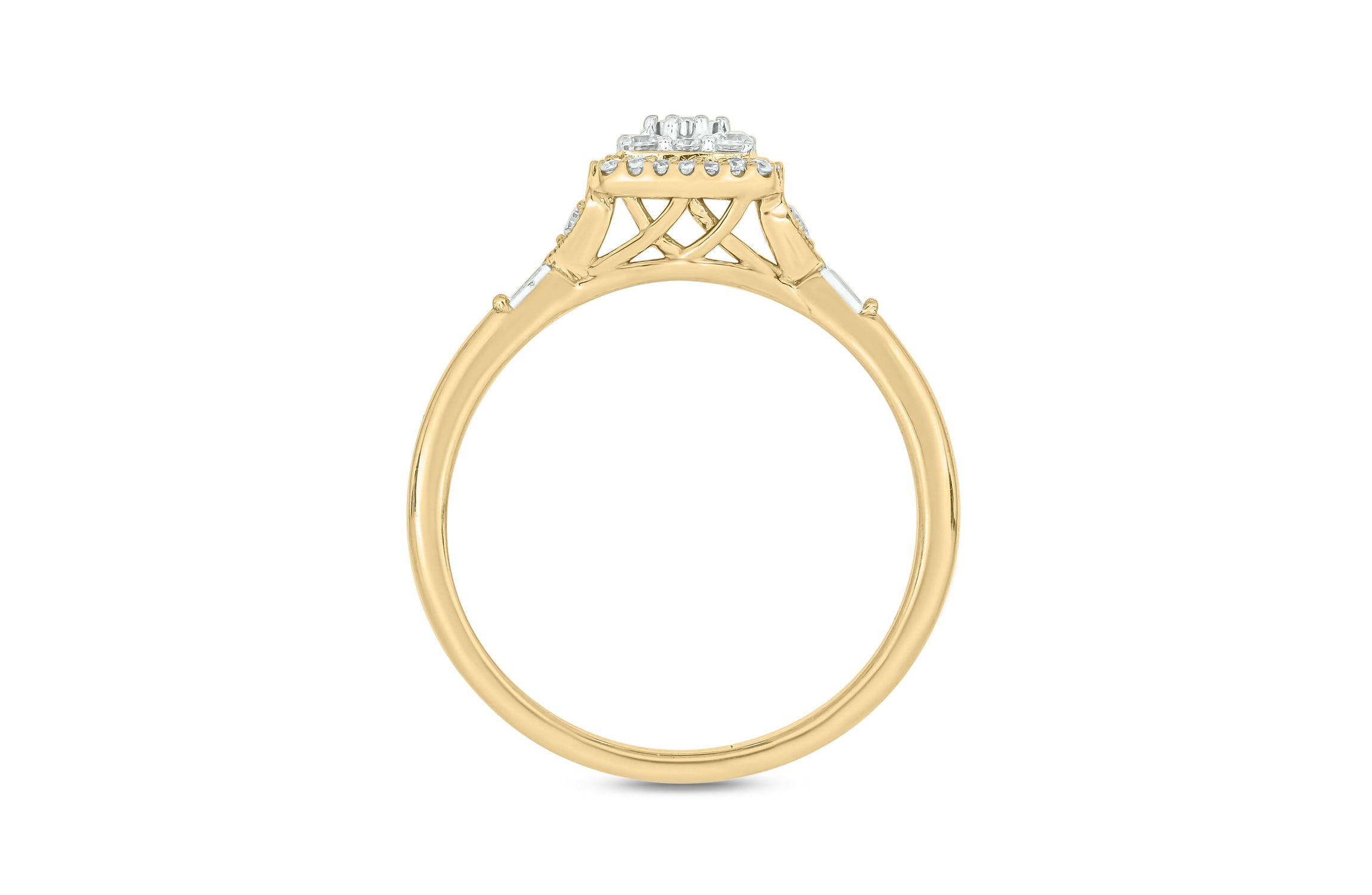 1/4 ct.t.w. Diamond Gorgeous Promise Ring in 14KT Yellow Gold