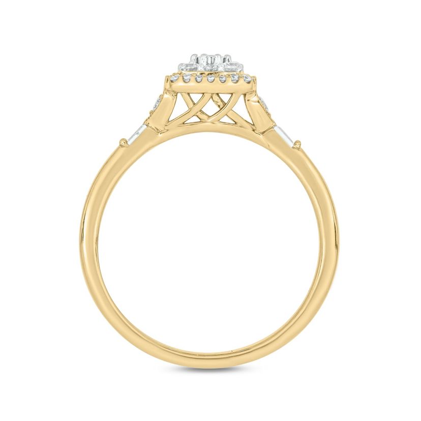 1/4 ct.t.w. Diamond Gorgeous Promise Ring in 14KT Yellow Gold
