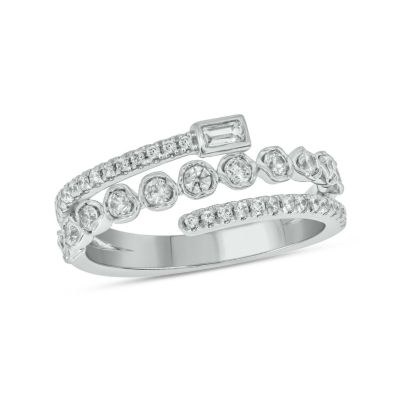 Belk & Co 5/8 ct.t.w. Diamond Spiral Shape Fashion Ring in 14KT Rose Gold, Yellow, 6