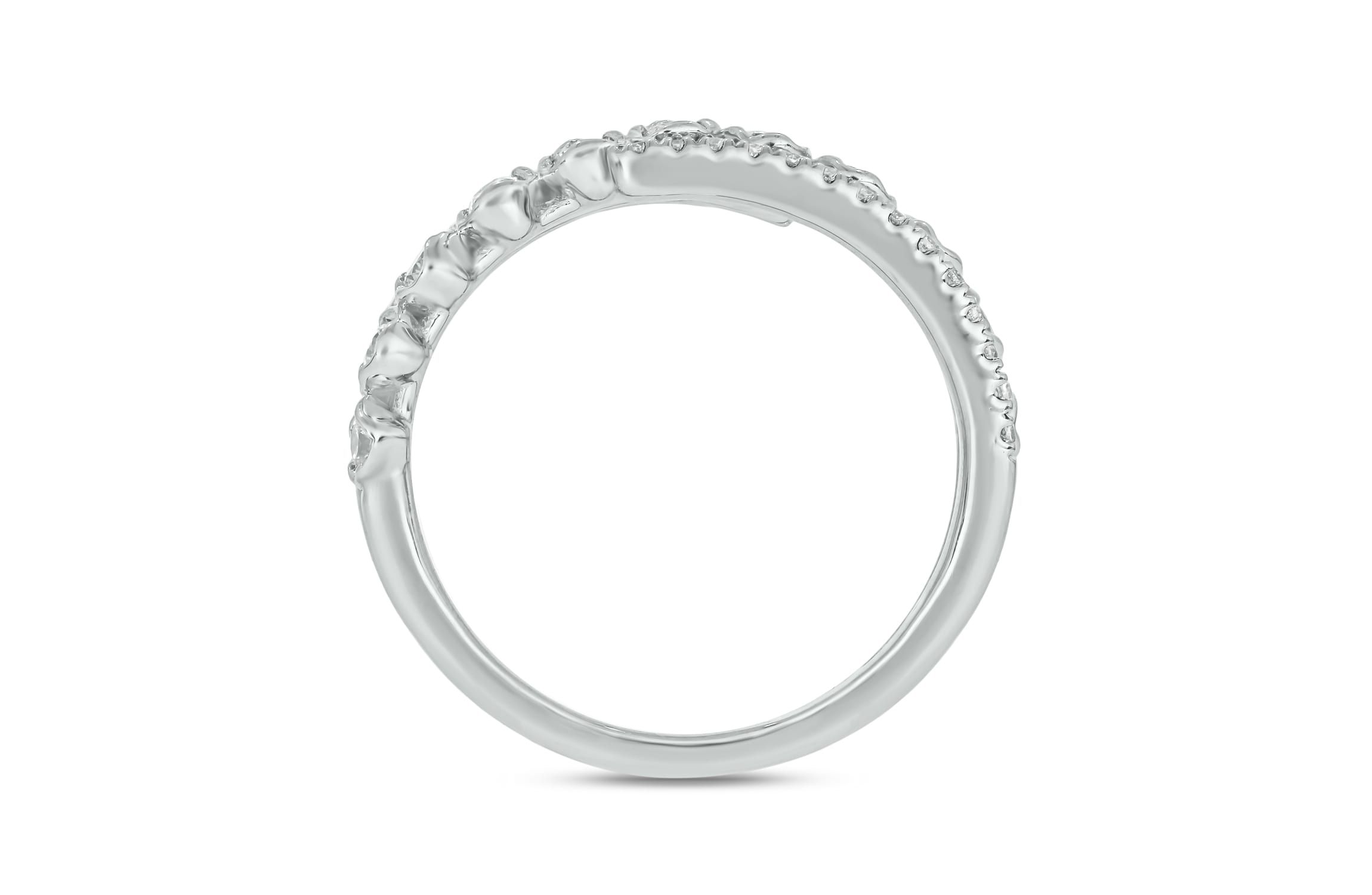 5/8 ct.t.w. Diamond Spiral Shape Fashion Ring in 14KT Rose Gold