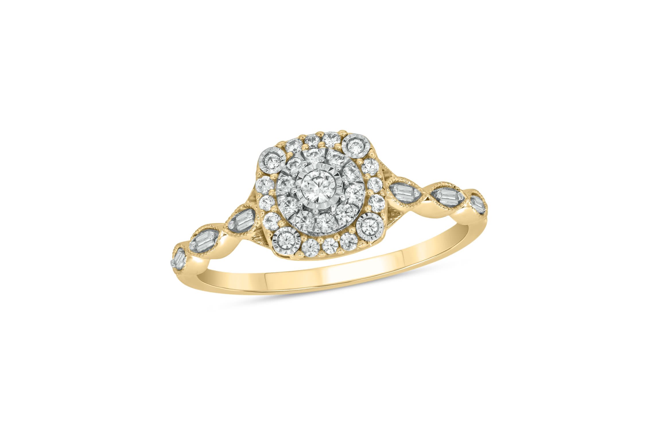 1/4 ct.t.w. Diamond Gorgeous Promise Ring in 14KT Rose Gold