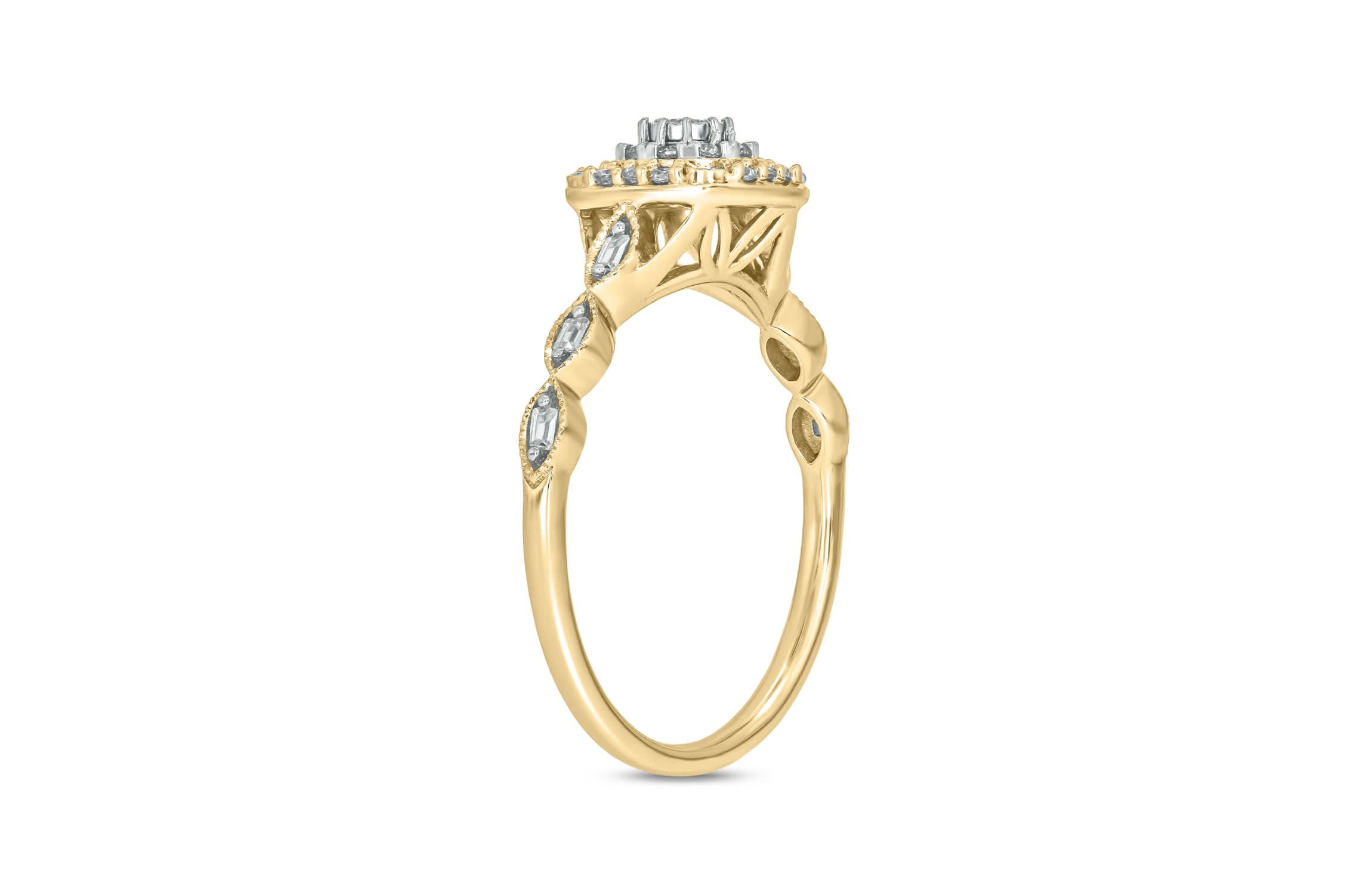 1/4 ct.t.w. Diamond Gorgeous Promise Ring in 14KT Rose Gold