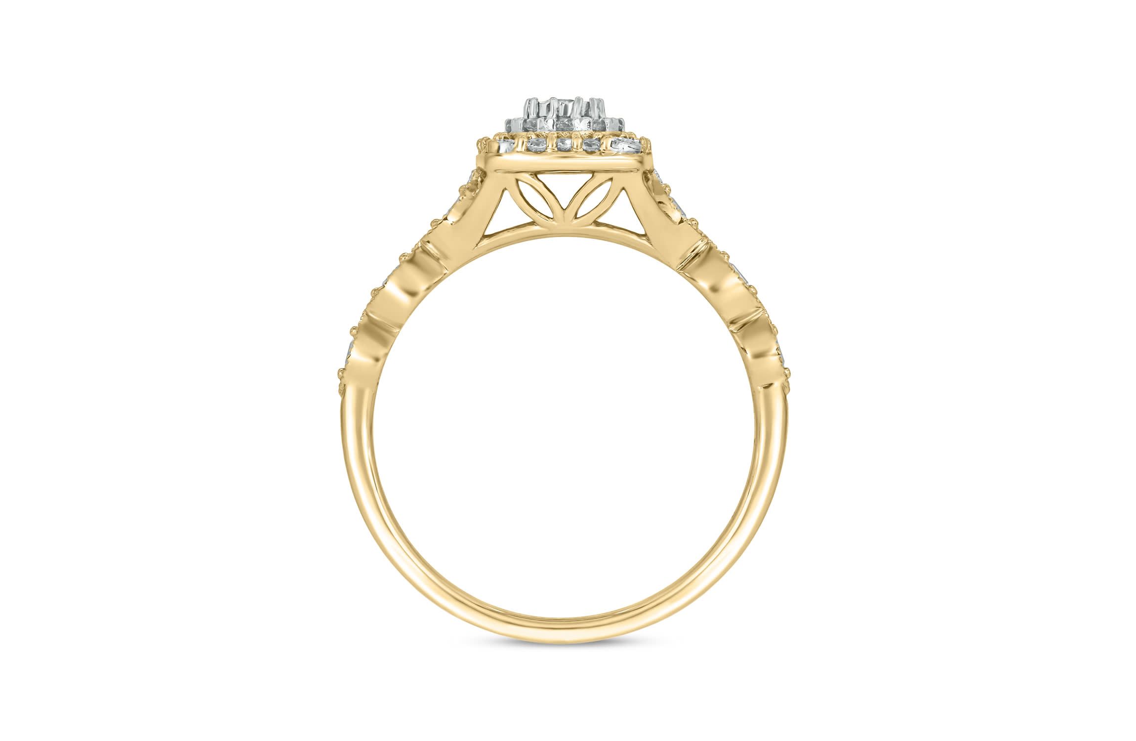 1/4 ct.t.w. Diamond Gorgeous Promise Ring in 14KT Rose Gold