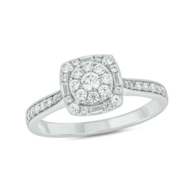 Belk & Co 1/2 ct.t.w. Diamond Fashion Ring in 14KT Rose Gold, Yellow, 6