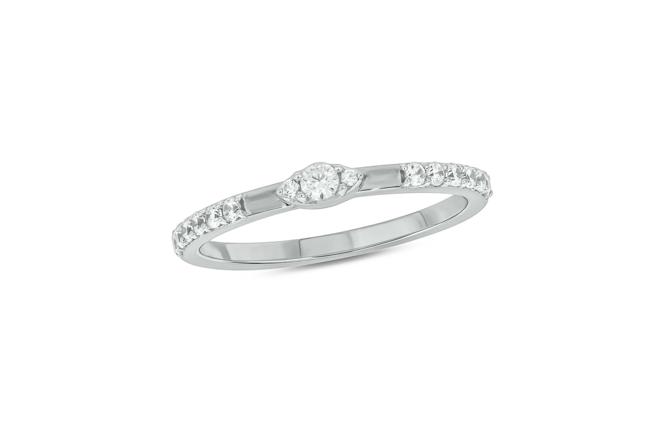 1/4 ct.t.w. Diamond Anniversary Band in 14KT White Gold