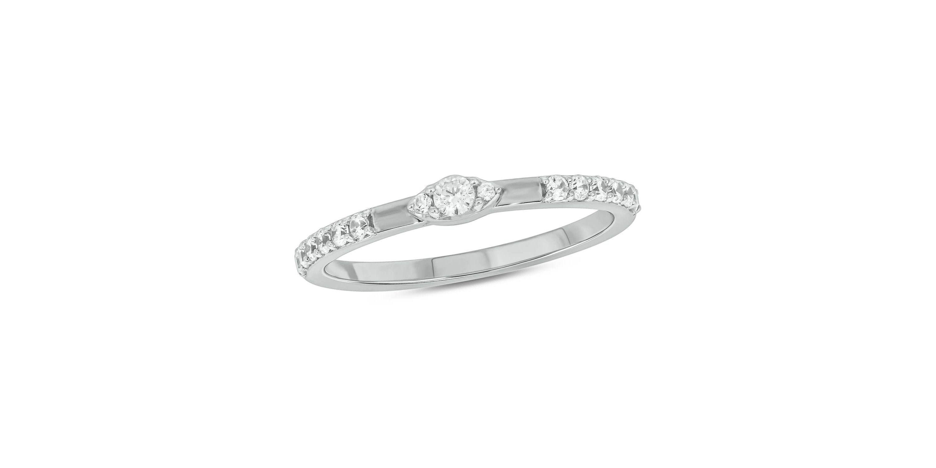 1/4 ct.t.w. Diamond Anniversary Band in 14KT White Gold