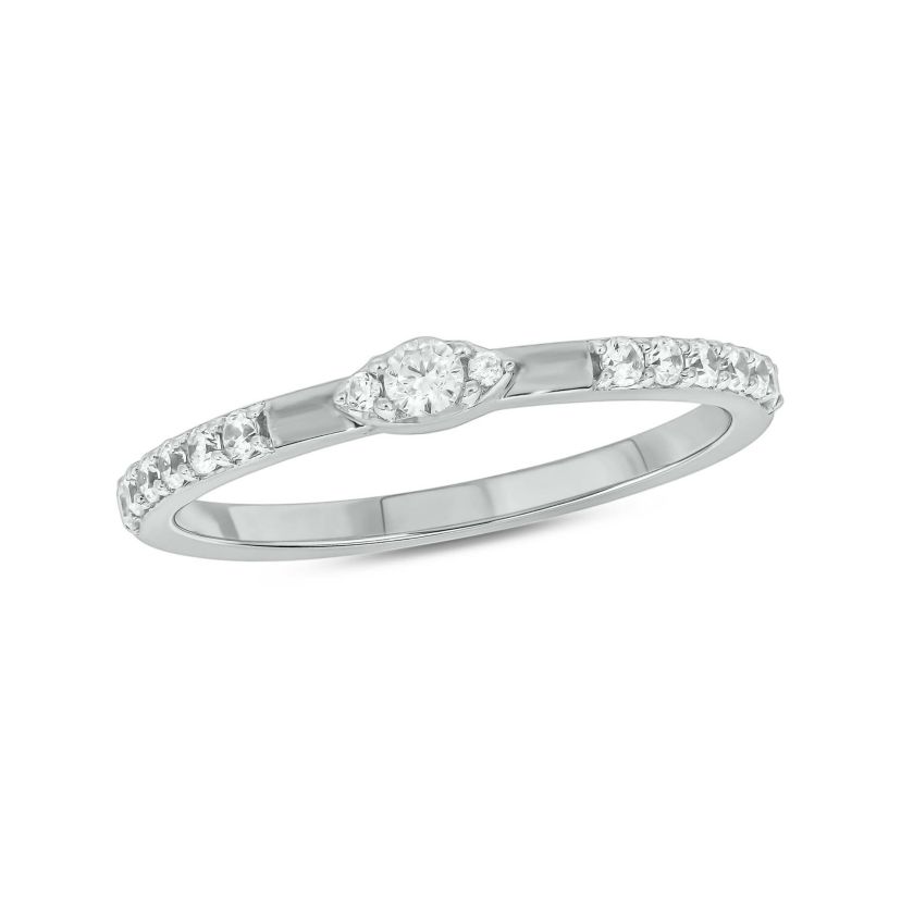 1/4 ct.t.w. Diamond Anniversary Band in 14KT White Gold