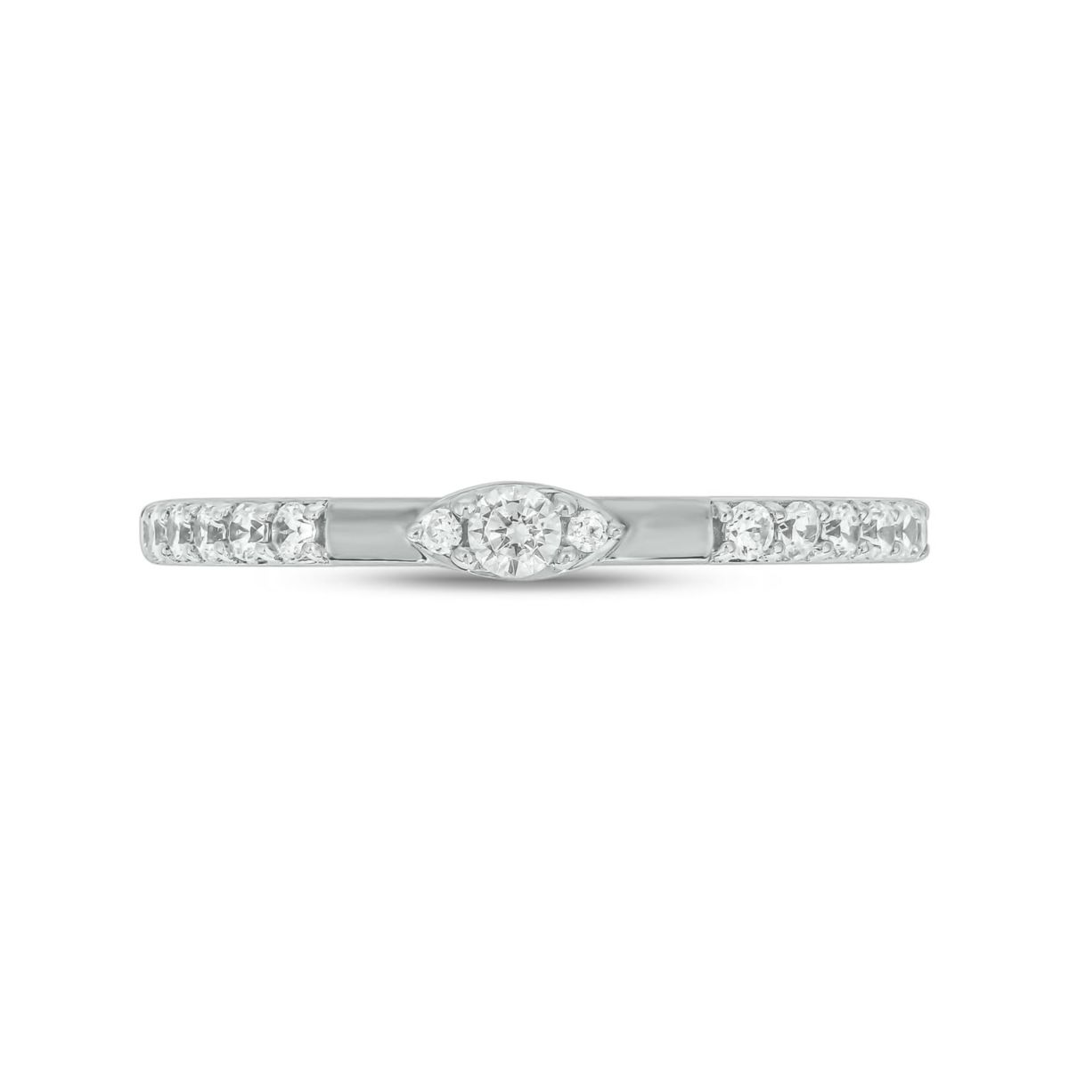 1/4 ct.t.w. Diamond Anniversary Band in 14KT White Gold