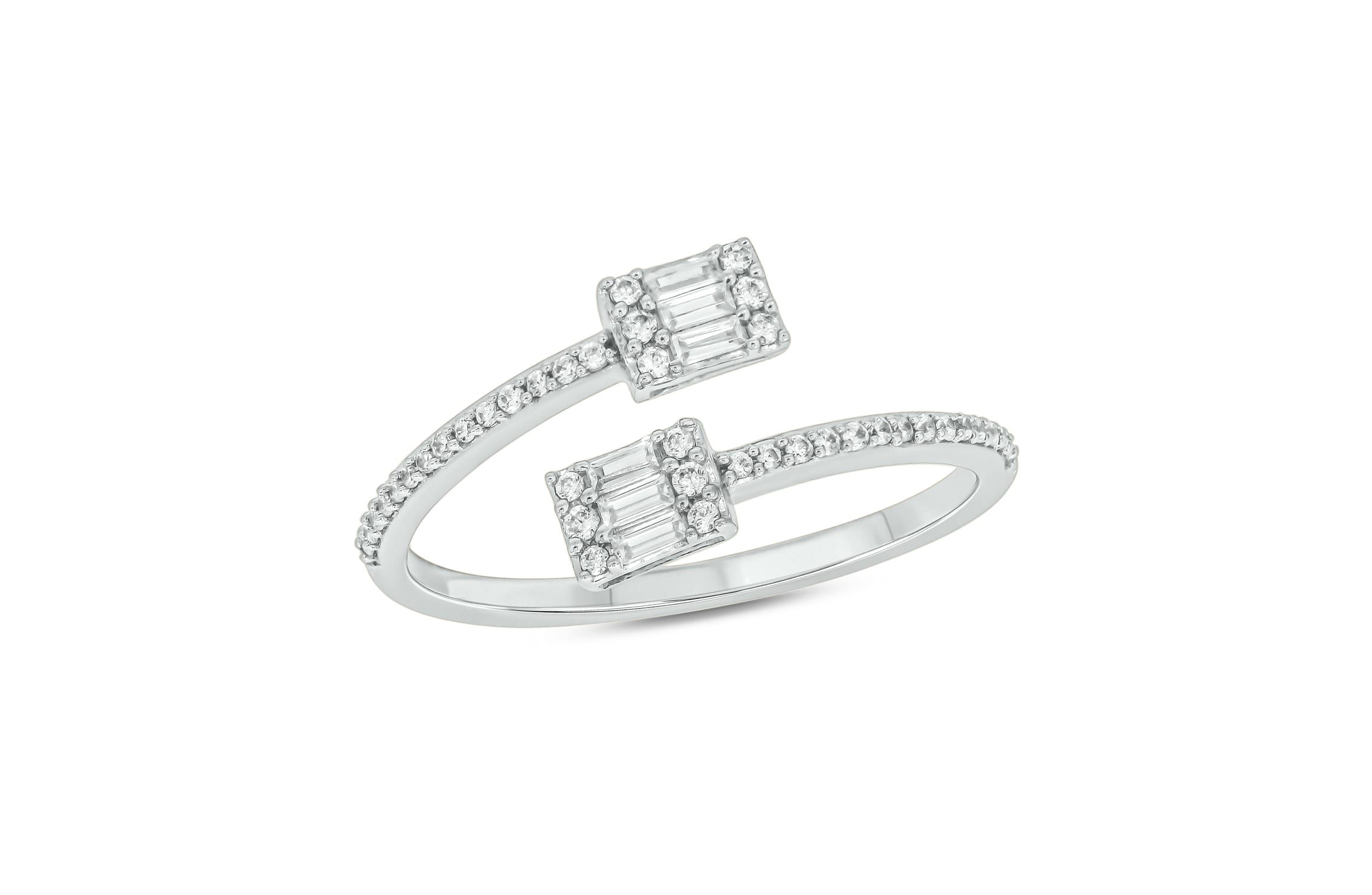 1/4 ct.t.w. Diamond Gorgeous By Pass Fashion Ring in 14KT Yellow Gold