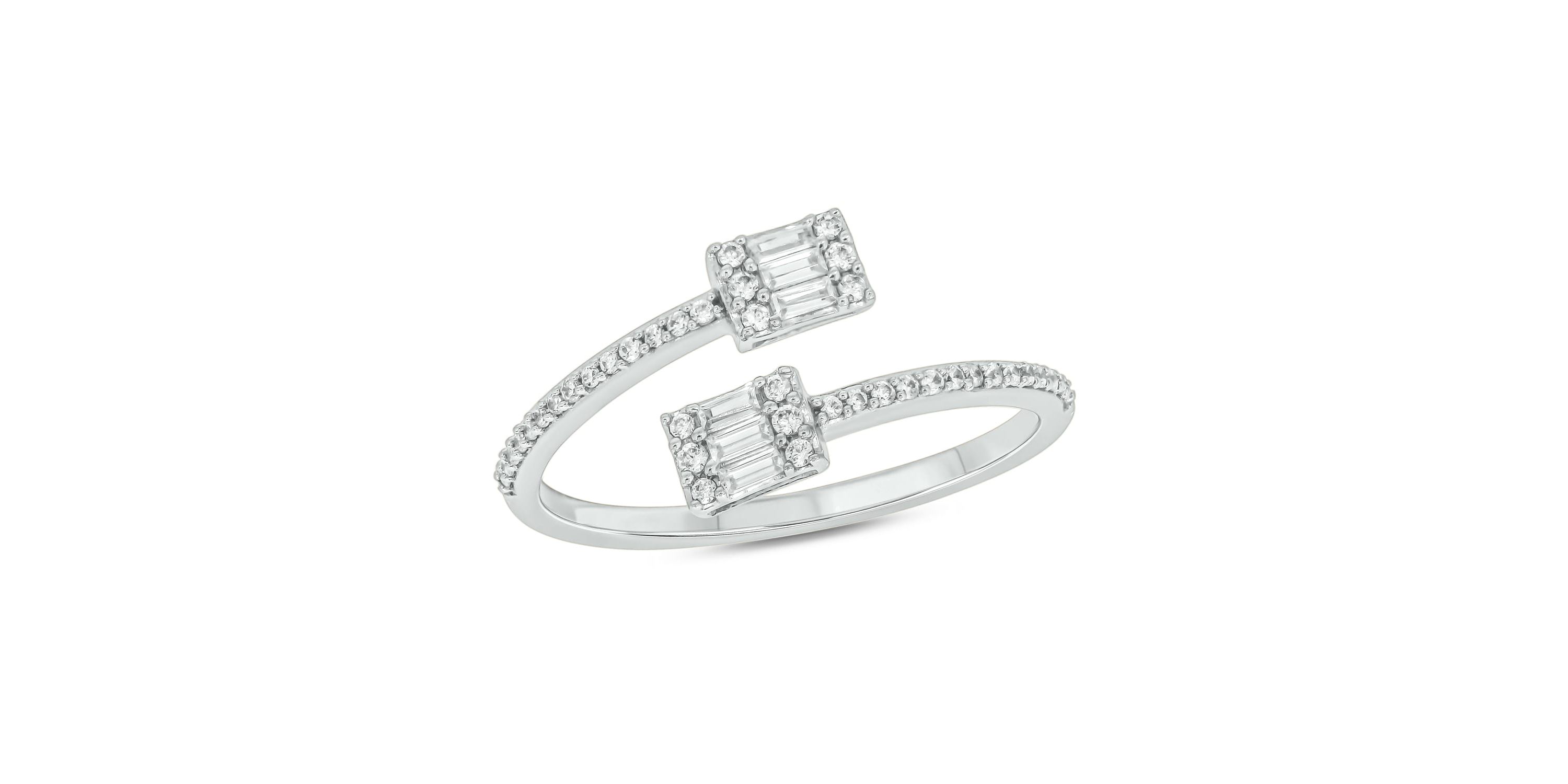 1/4 ct.t.w. Diamond Gorgeous By Pass Fashion Ring in 14KT Rose Gold