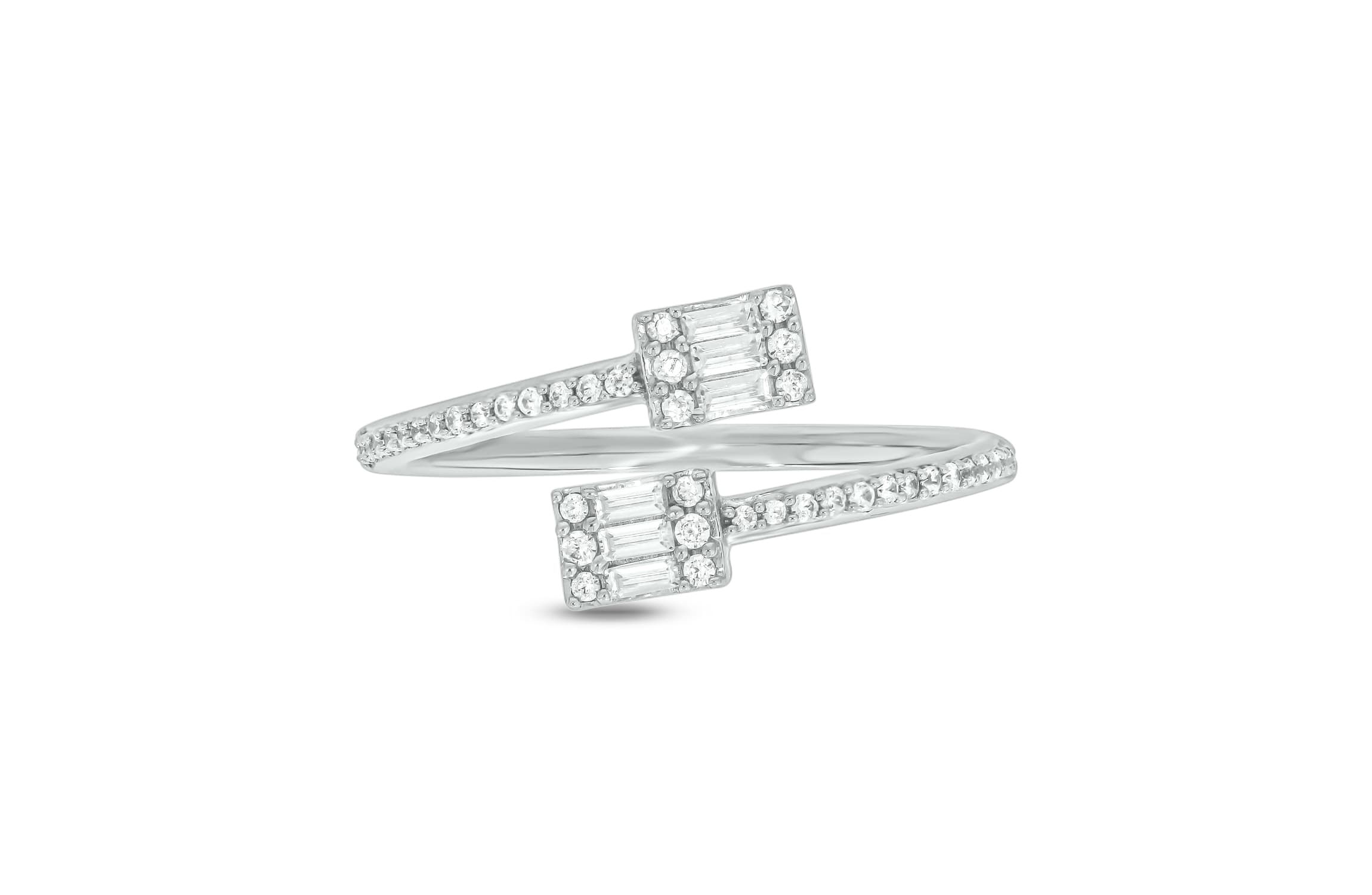 1/4 ct.t.w. Diamond Gorgeous By Pass Fashion Ring in 14KT Yellow Gold