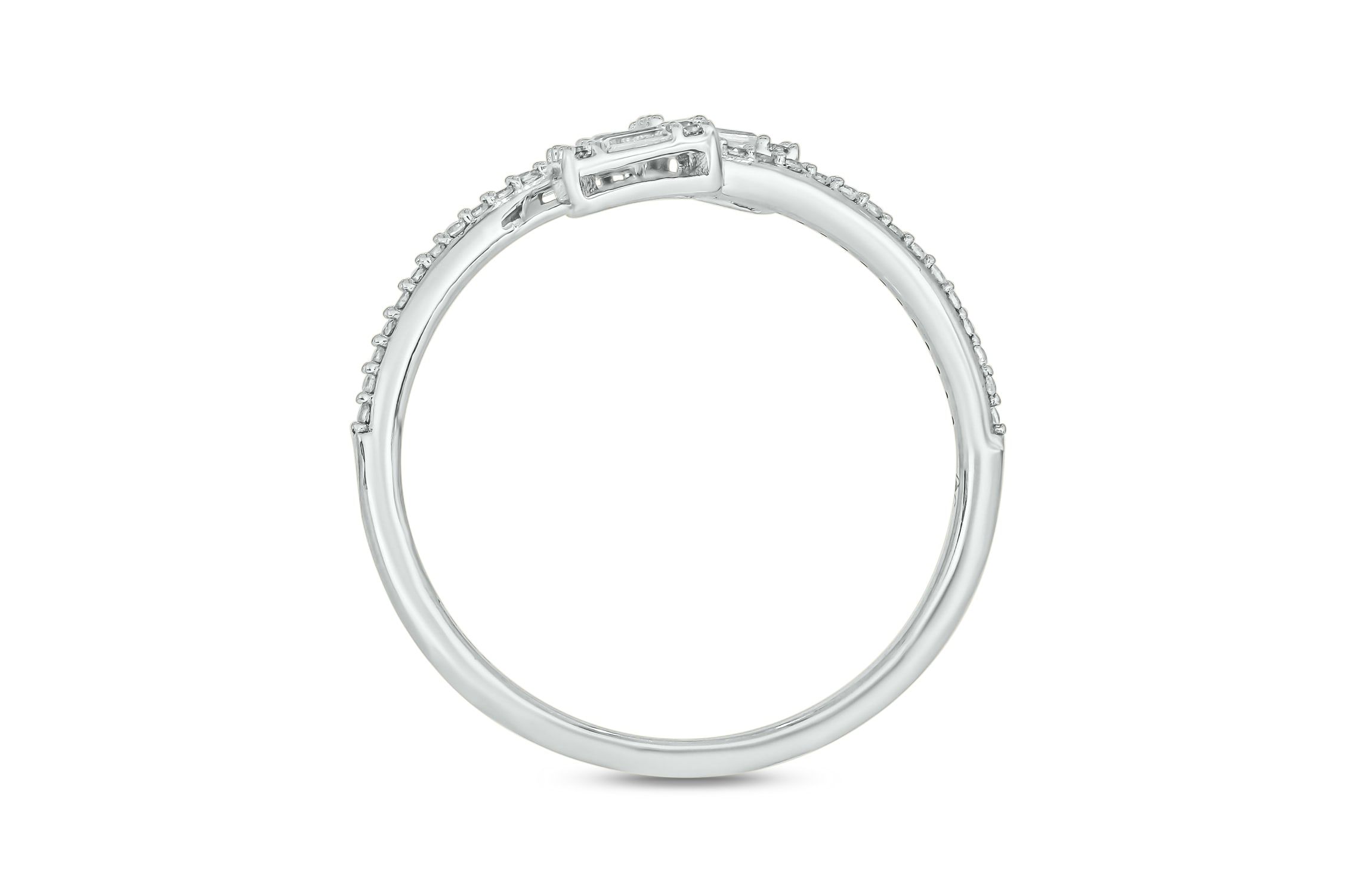 1/4 ct.t.w. Diamond Gorgeous By Pass Fashion Ring in 14KT Yellow Gold