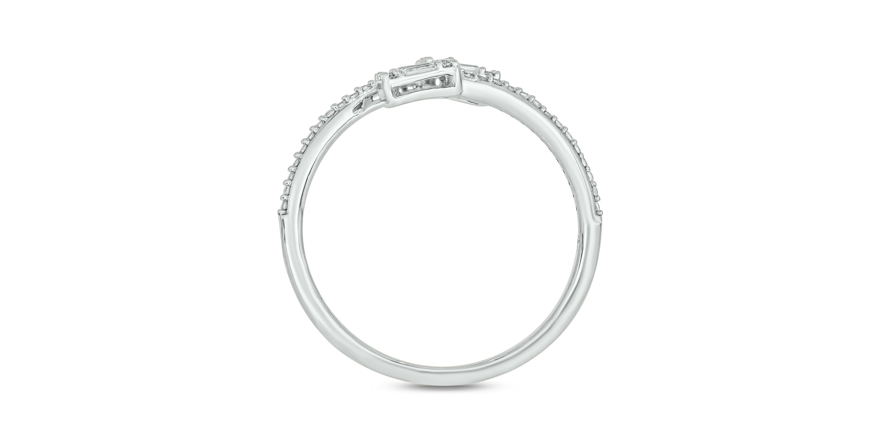 1/4 ct.t.w. Diamond Gorgeous By Pass Fashion Ring in 14KT Rose Gold