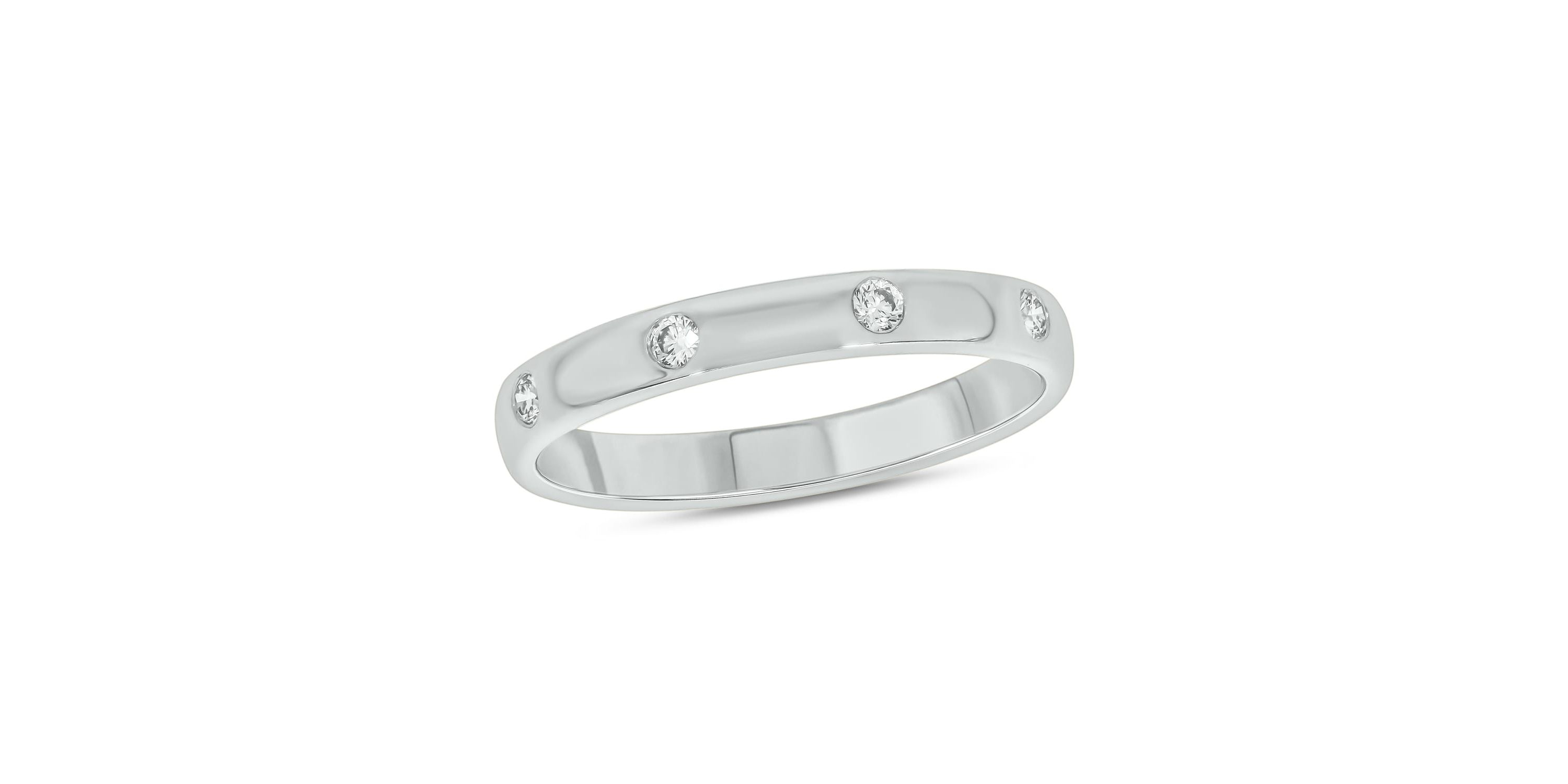1/10 ct.t.w. Diamond Anniversary Band in 14KT White Gold