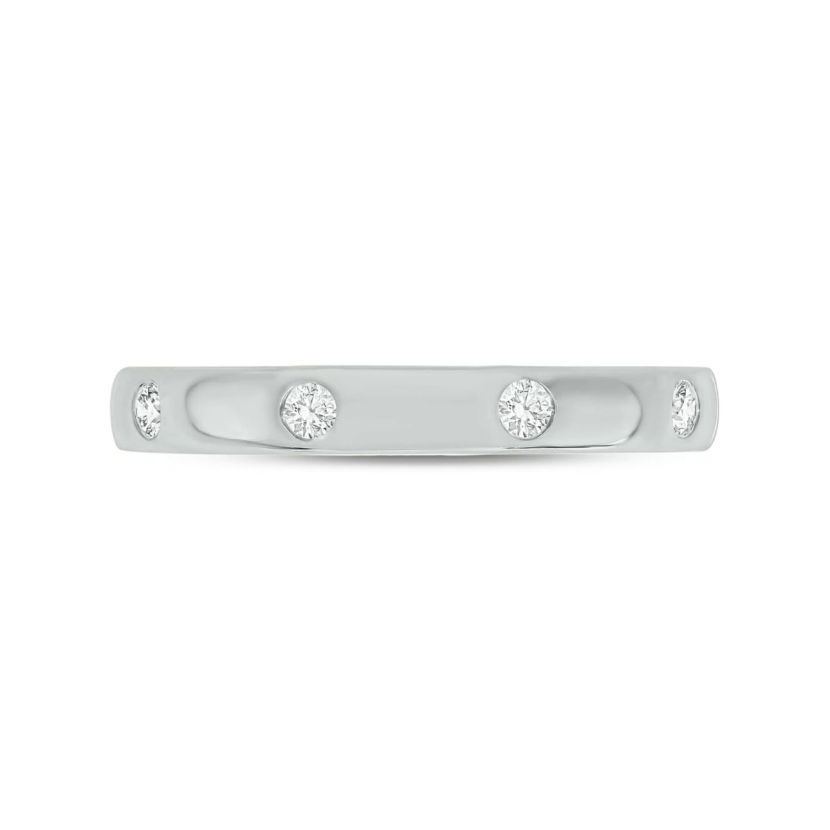 1/10 ct.t.w. Diamond Anniversary Band in 14KT White Gold