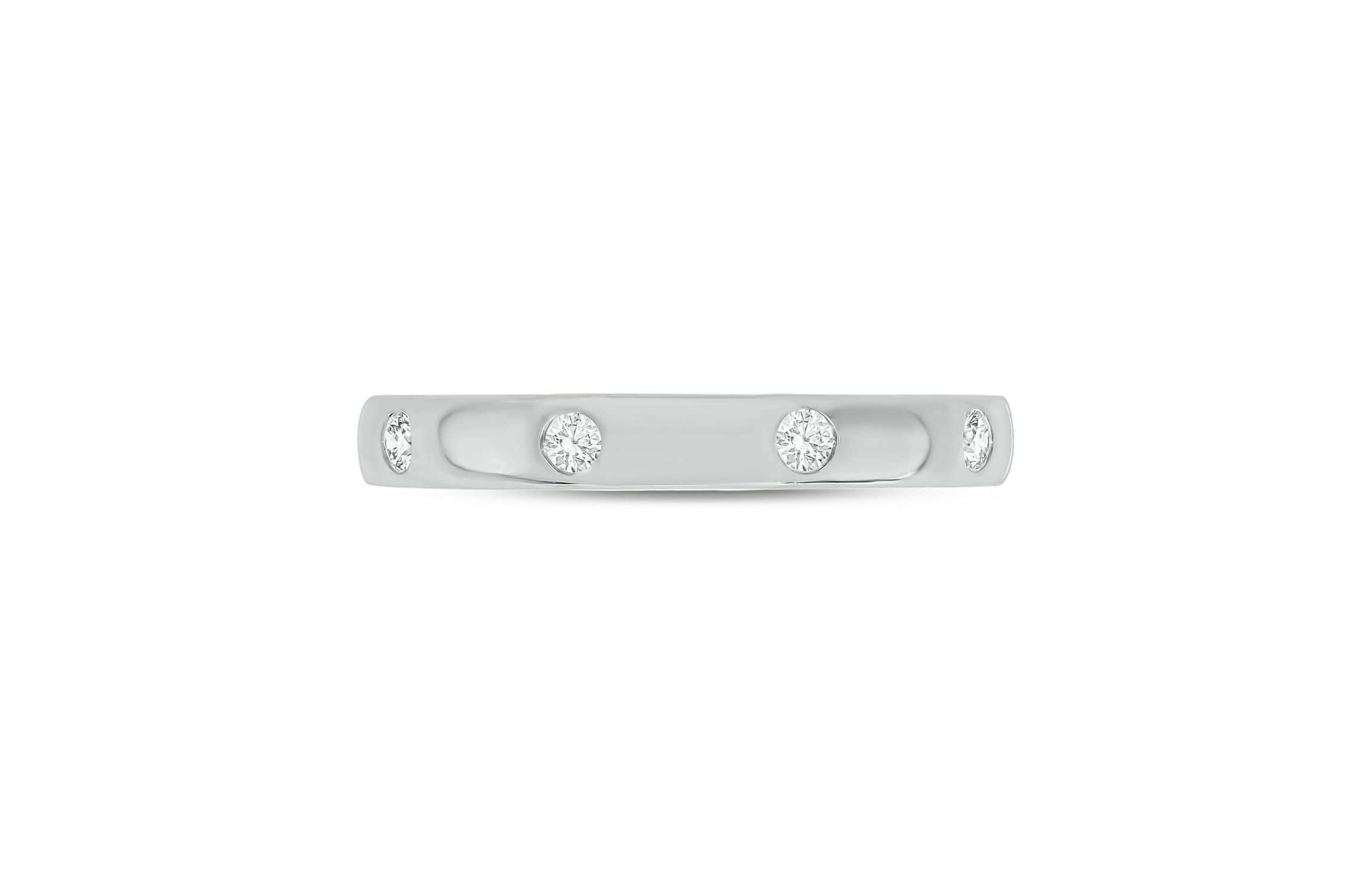 1/10 ct.t.w. Diamond Anniversary Band in 14KT White Gold