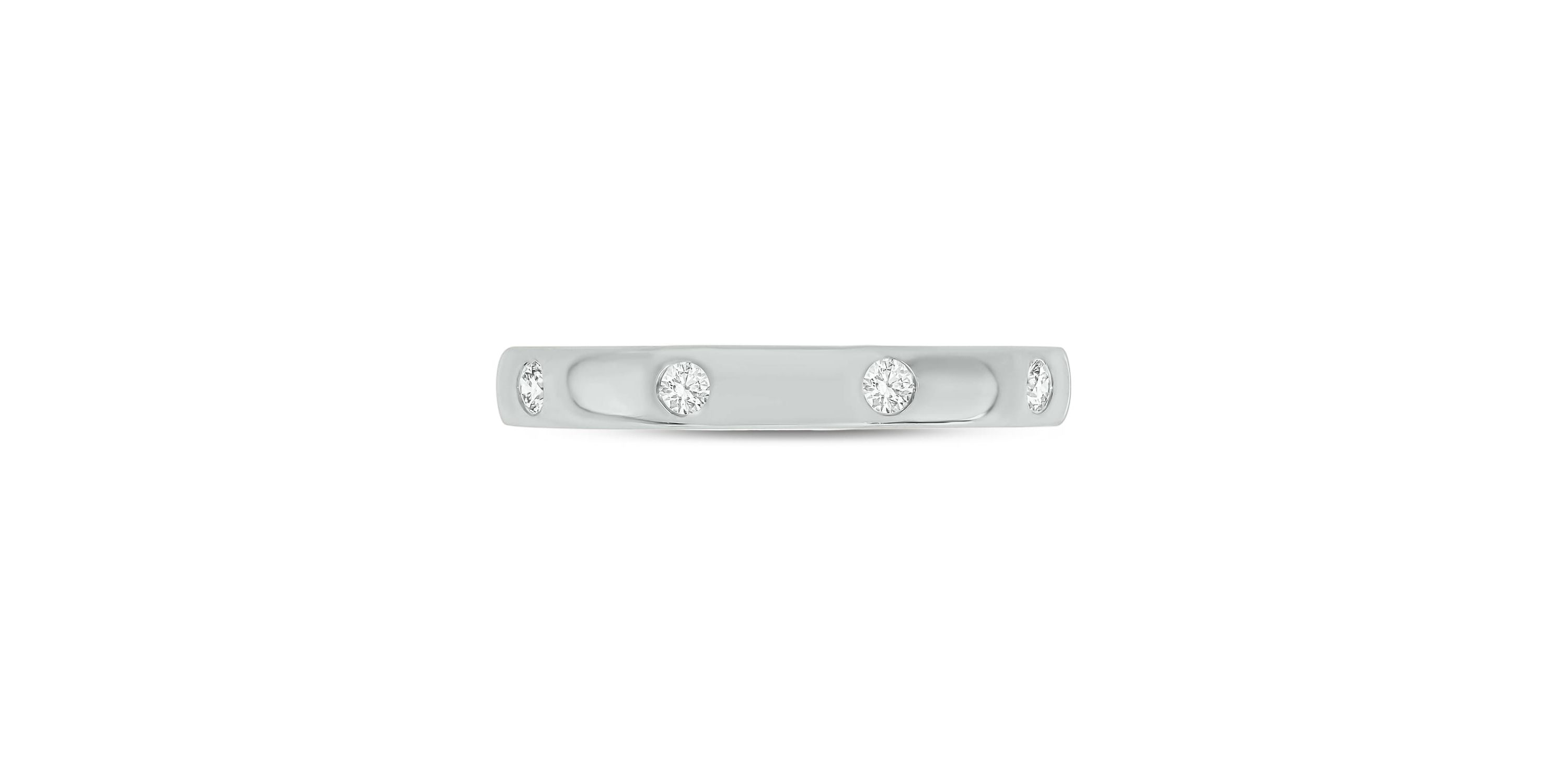 1/10 ct.t.w. Diamond Anniversary Band in 14KT White Gold