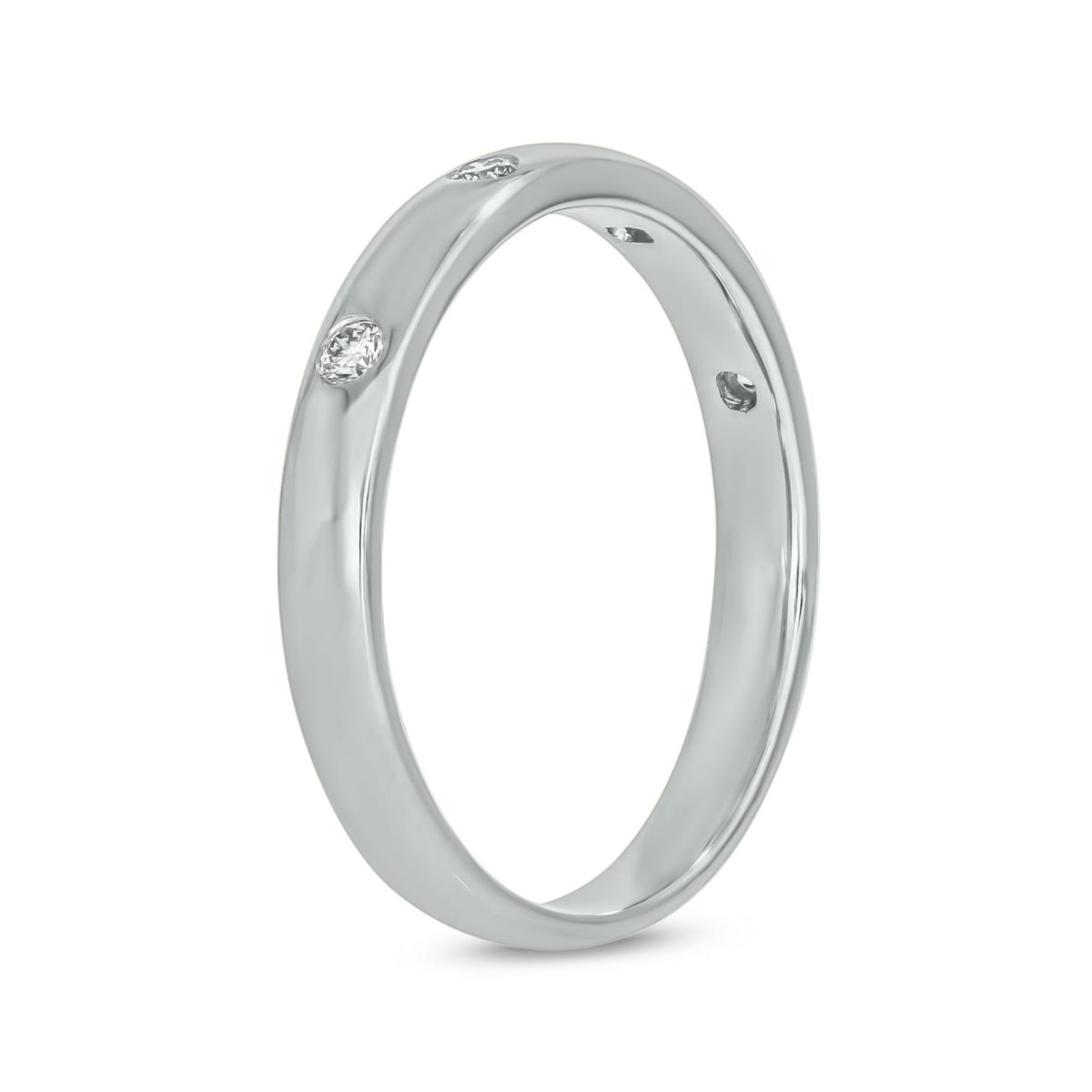 1/10 ct.t.w. Diamond Anniversary Band in 14KT White Gold