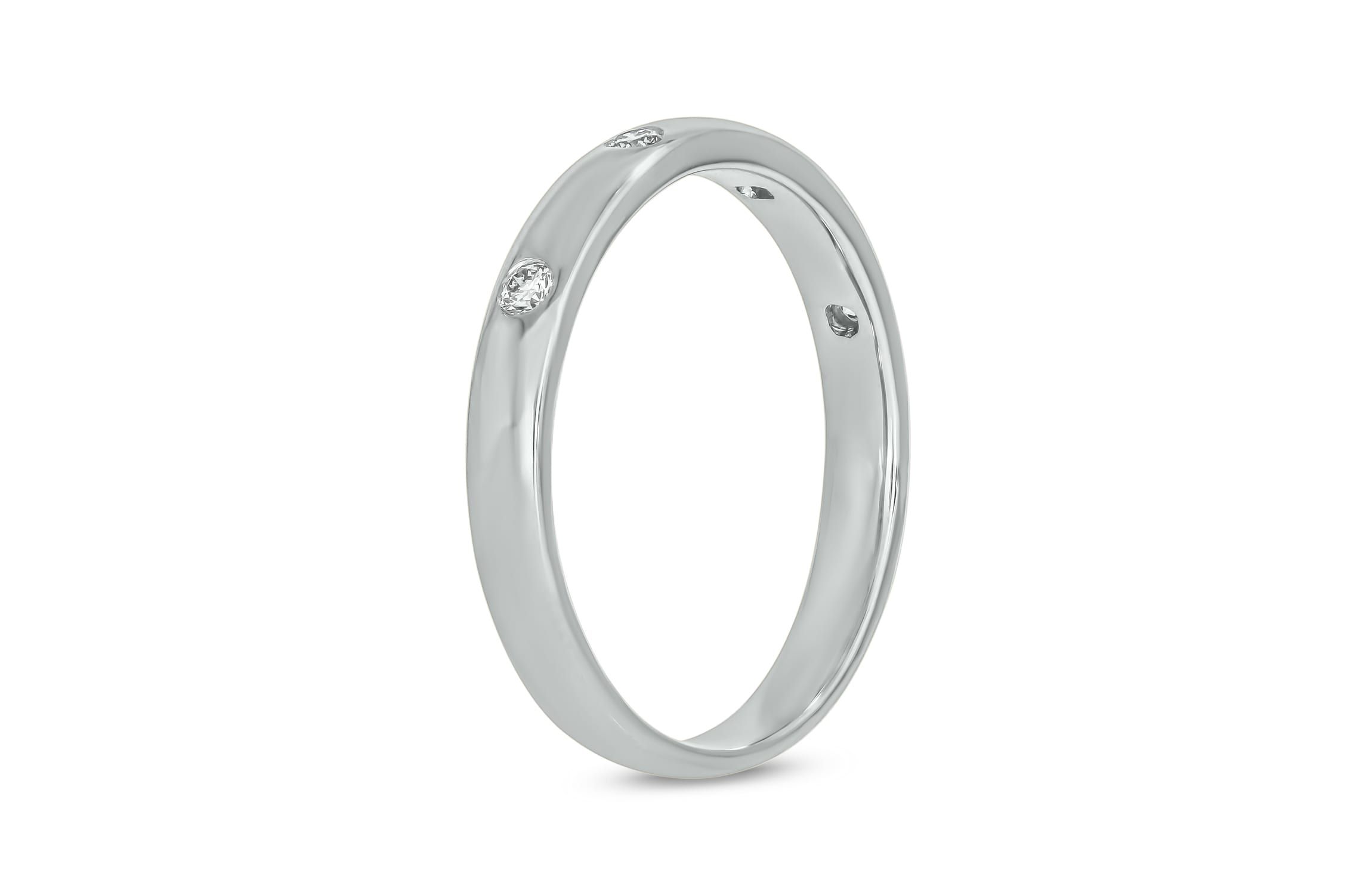1/10 ct.t.w. Diamond Anniversary Band in 14KT White Gold